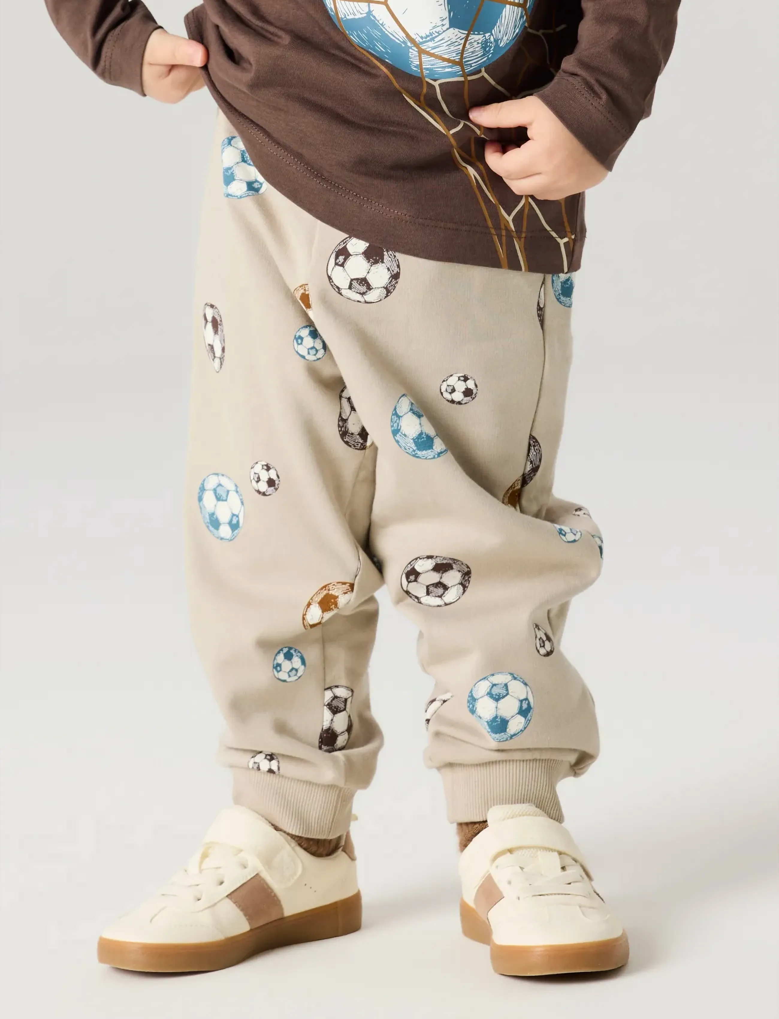 name it - NMMDAVIS NREG SWE PANT BRU - babyhosen - pure cashmere - 4