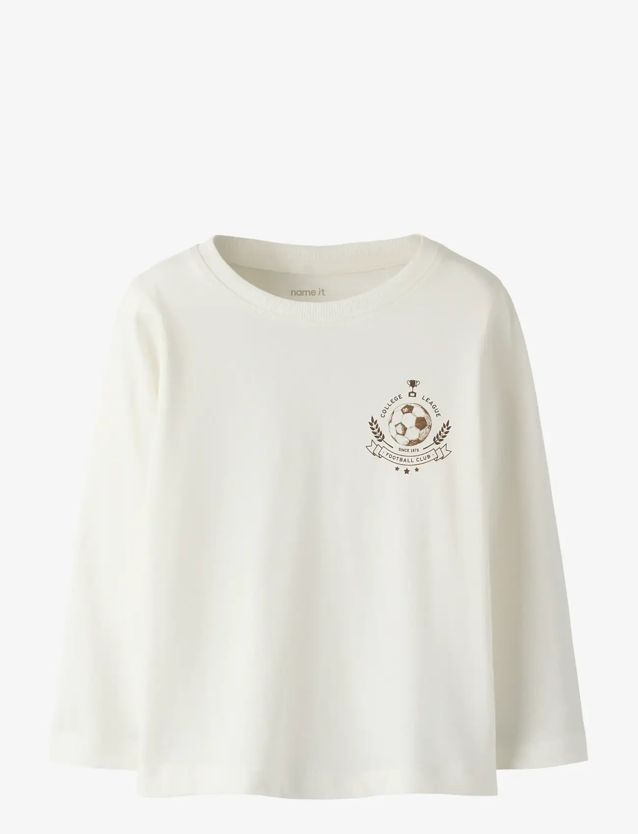 name it - NMMDAWKINS LS TOP BOX - spordisärgid - cloud dancer - 0