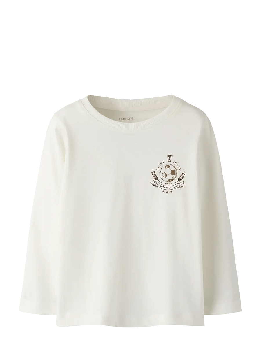 name it - NMMDAWKINS LS TOP BOX - pikkade varrukatega t-särgid - cloud dancer - 0