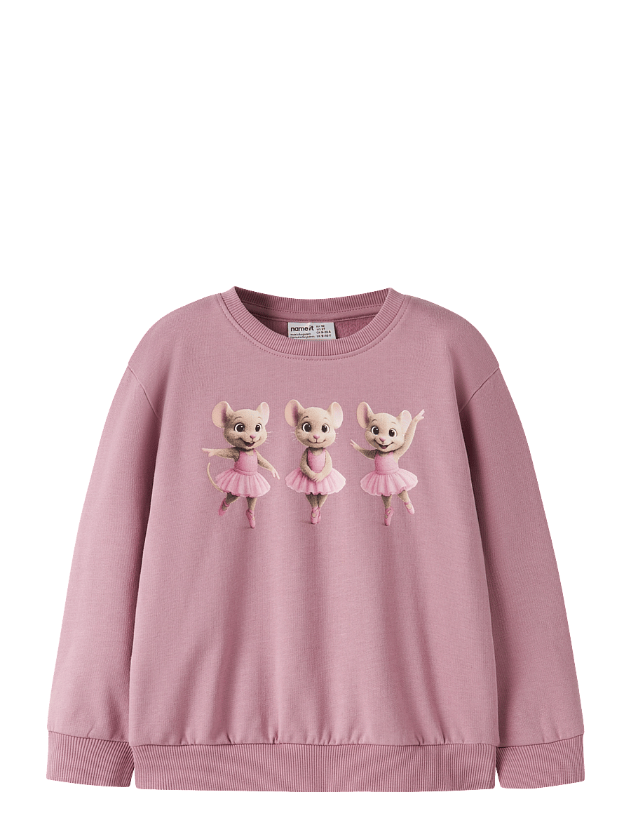 name it - NMFVOTEA LS NREG SWEAT BRU - lilas - 0