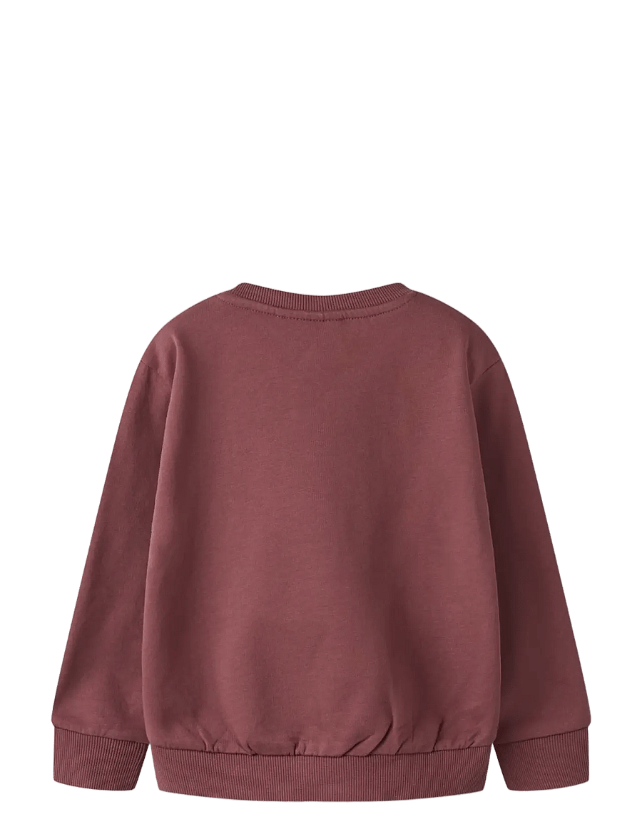 name it - NMFVOTEA LS NREG SWEAT BRU - sweatshirts - wild ginger - 1