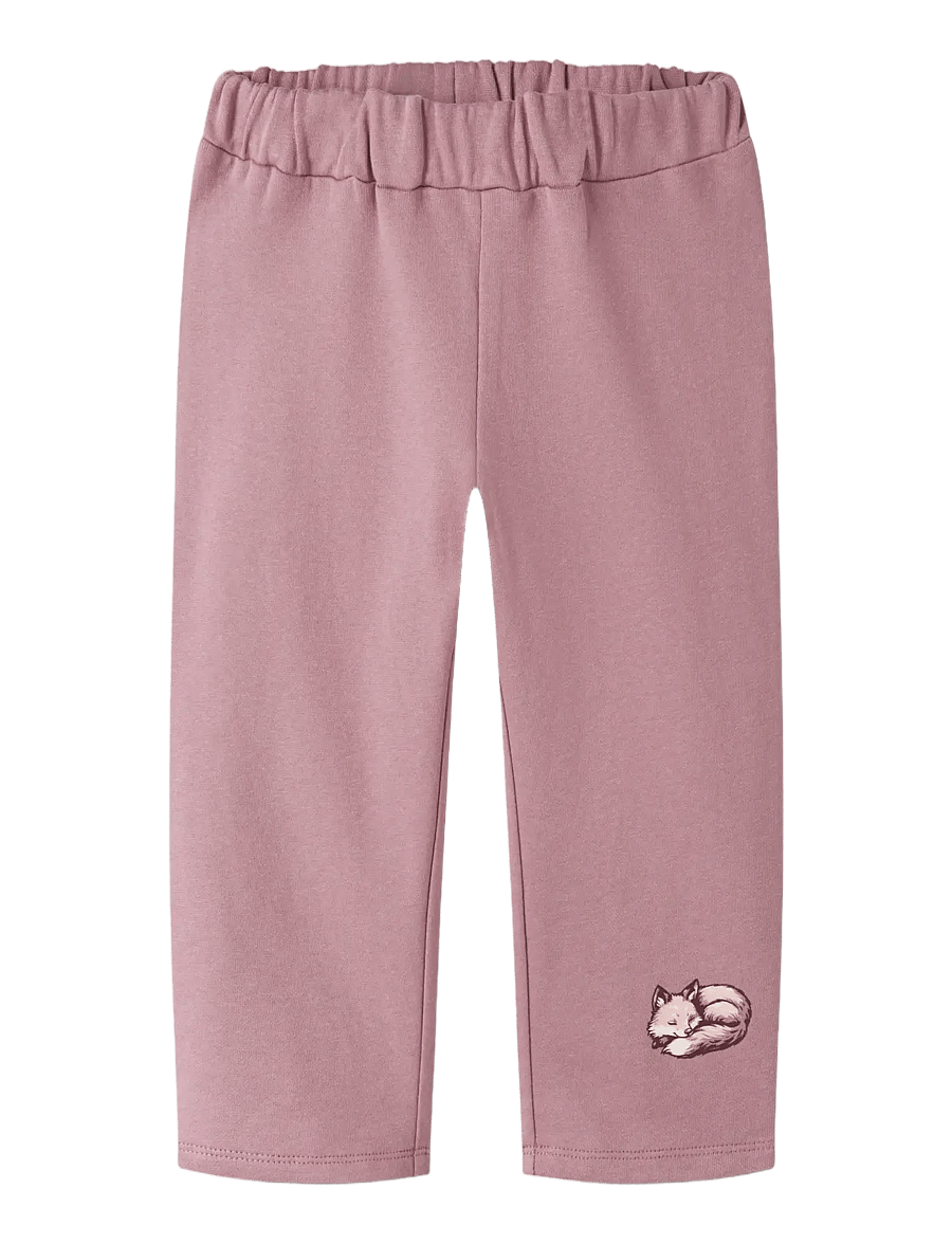 name it - NMFVENUS NREG SWE PANT BRU - dressipüksid - lilas - 2