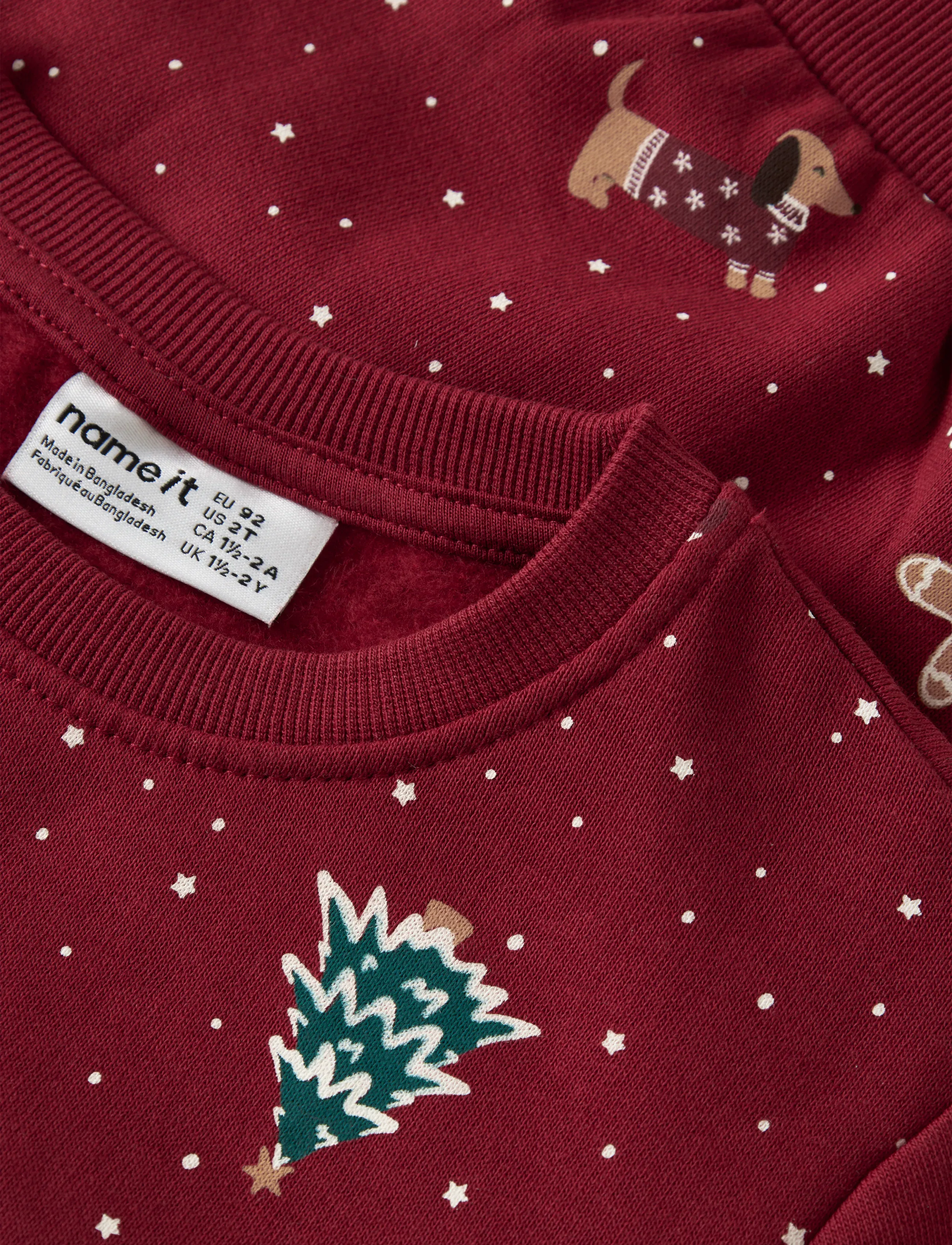 name it - NMNVOHOM LS NREG SWEAT BRU - autumn clothing - red dahlia - 2
