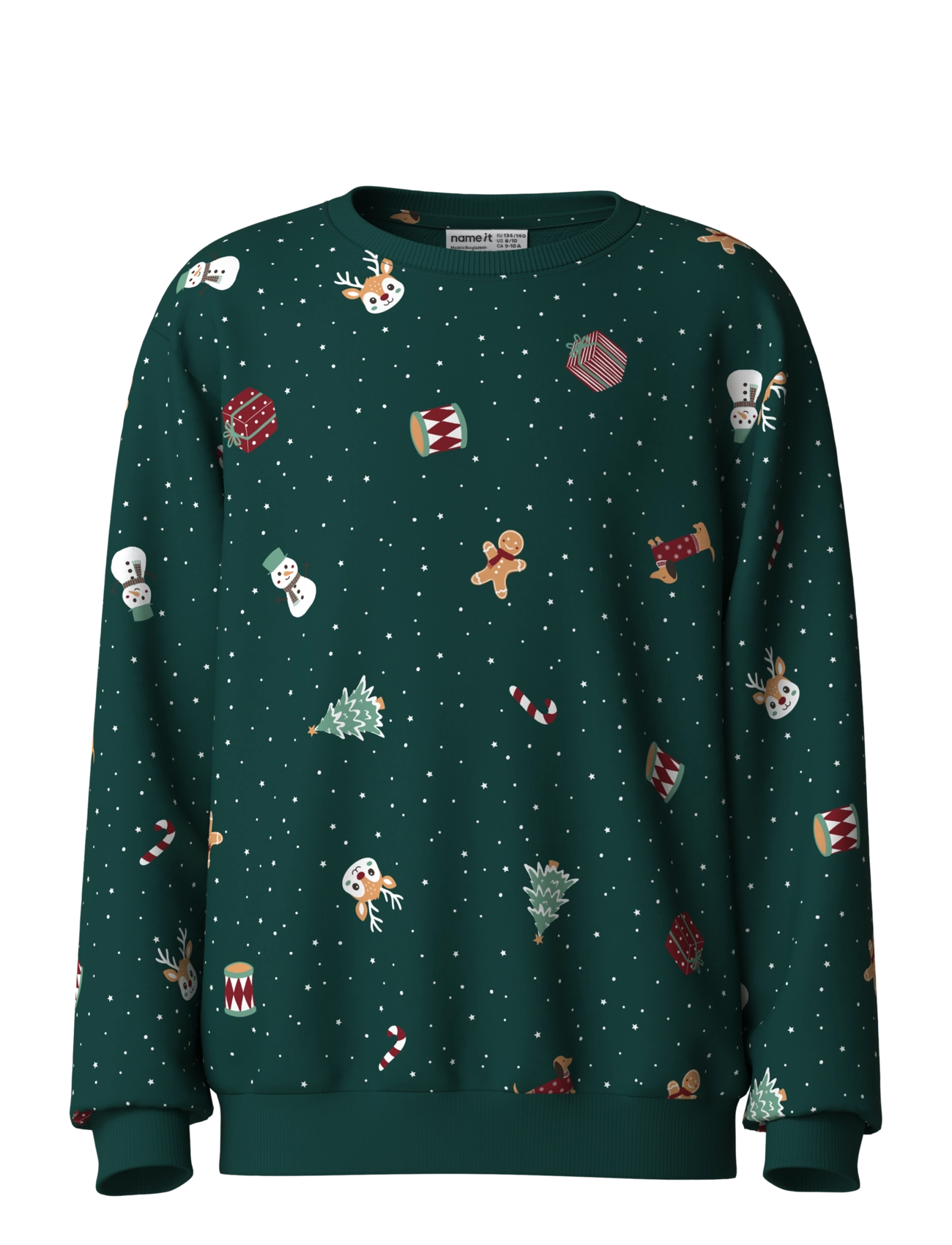 name it NKNVOHOM LS NREG SWEAT BRU - Sweatshirts - BOTANICAL GARDEN / green