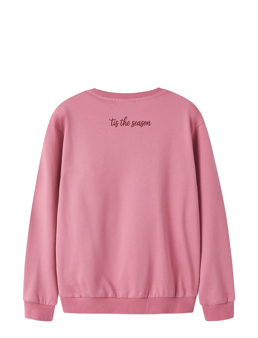 name it - NKFVRASAB LS NREG SWEAT BRU - sweatshirts - wild rose - 1