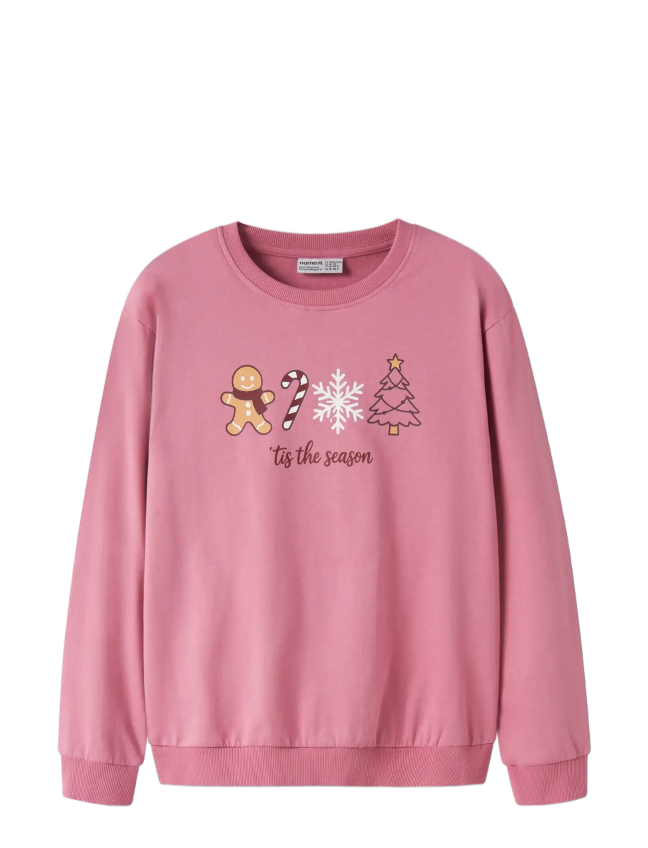 name it - NKFVRASAB LS NREG SWEAT BRU - sweatshirts - wild rose - 3