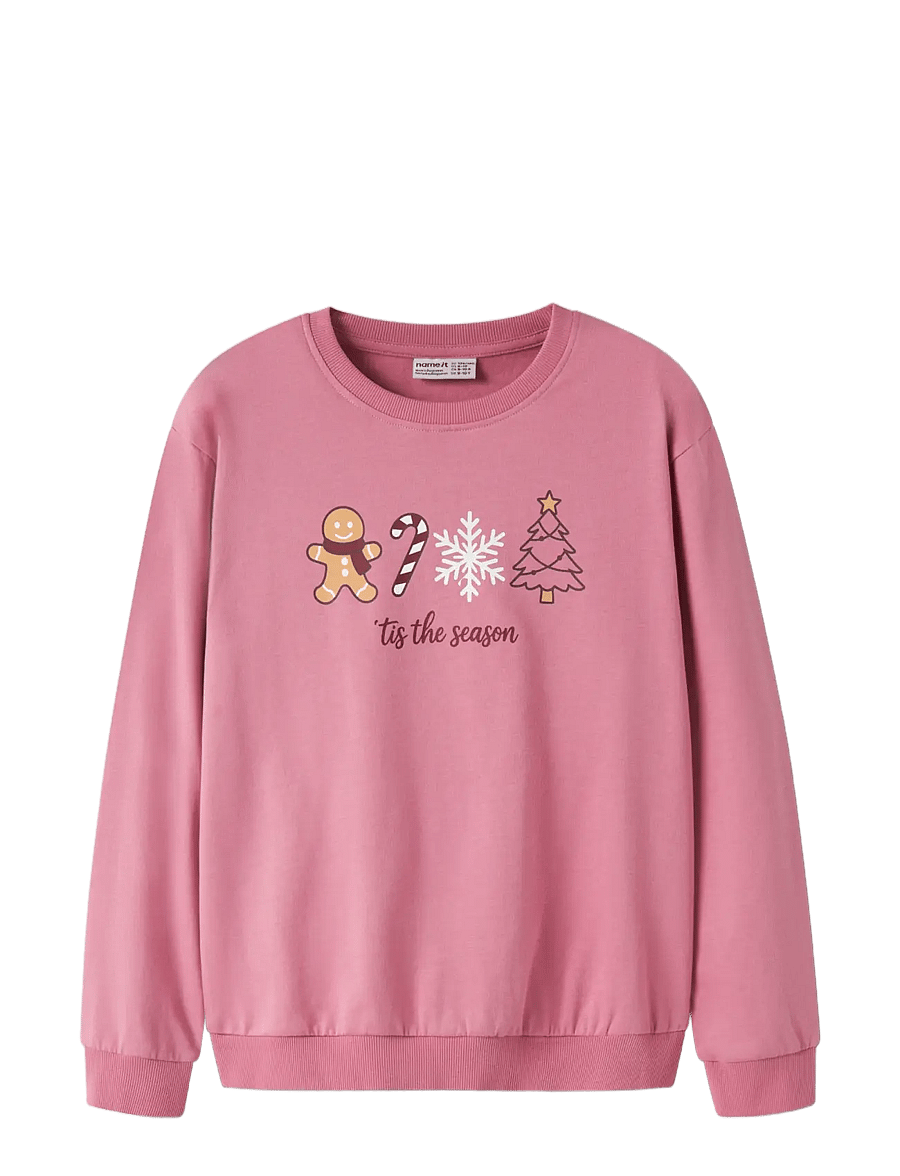 name it - NKFVRASAB LS NREG SWEAT BRU - sweatshirts - wild rose - 3