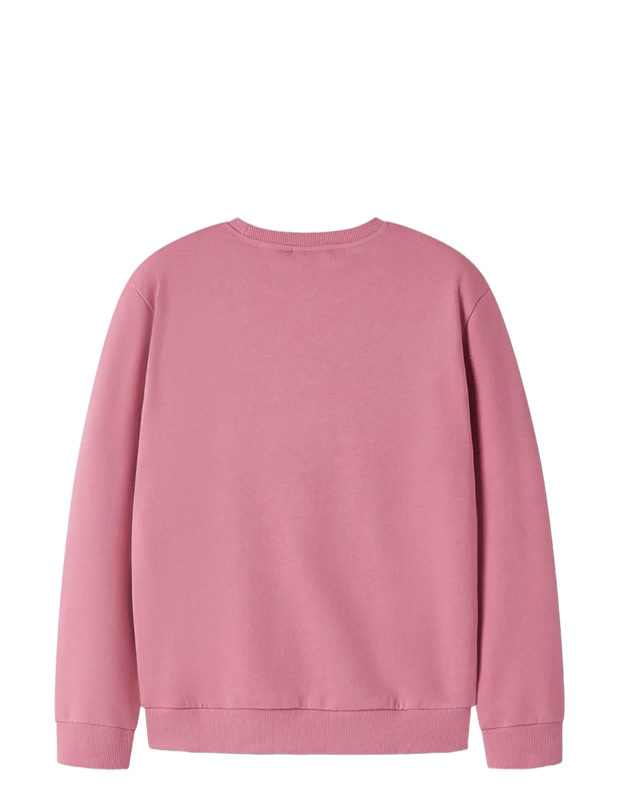 name it - NKFVERTRUD LS NREG SWEAT BRU - sweatshirts - wild rose - 1