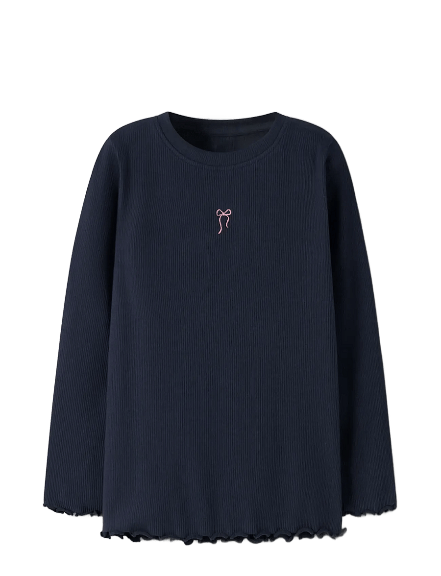 name it - NMFVIVEMMAS LS SLIM TOP - navy blazer - 2