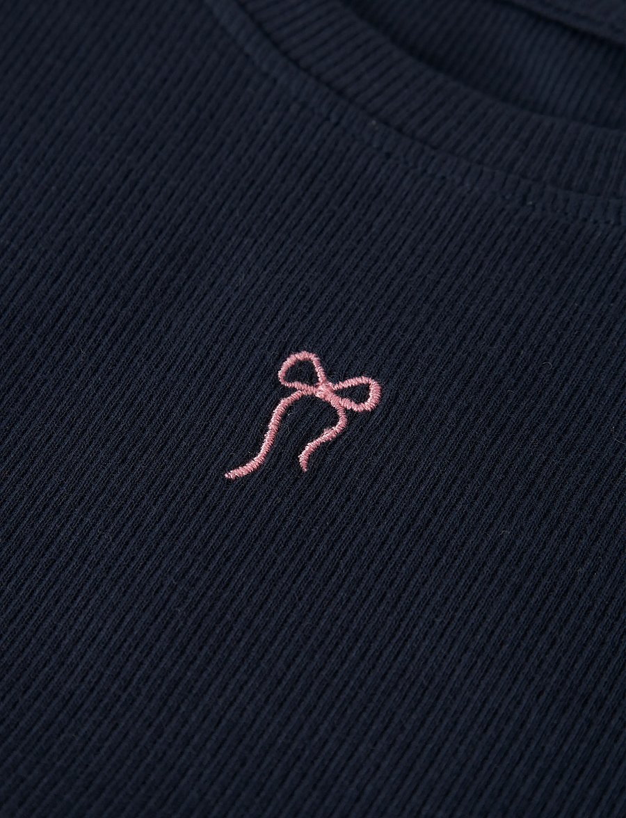 name it - NMFVIVEMMAS LS SLIM TOP - navy blazer - 3