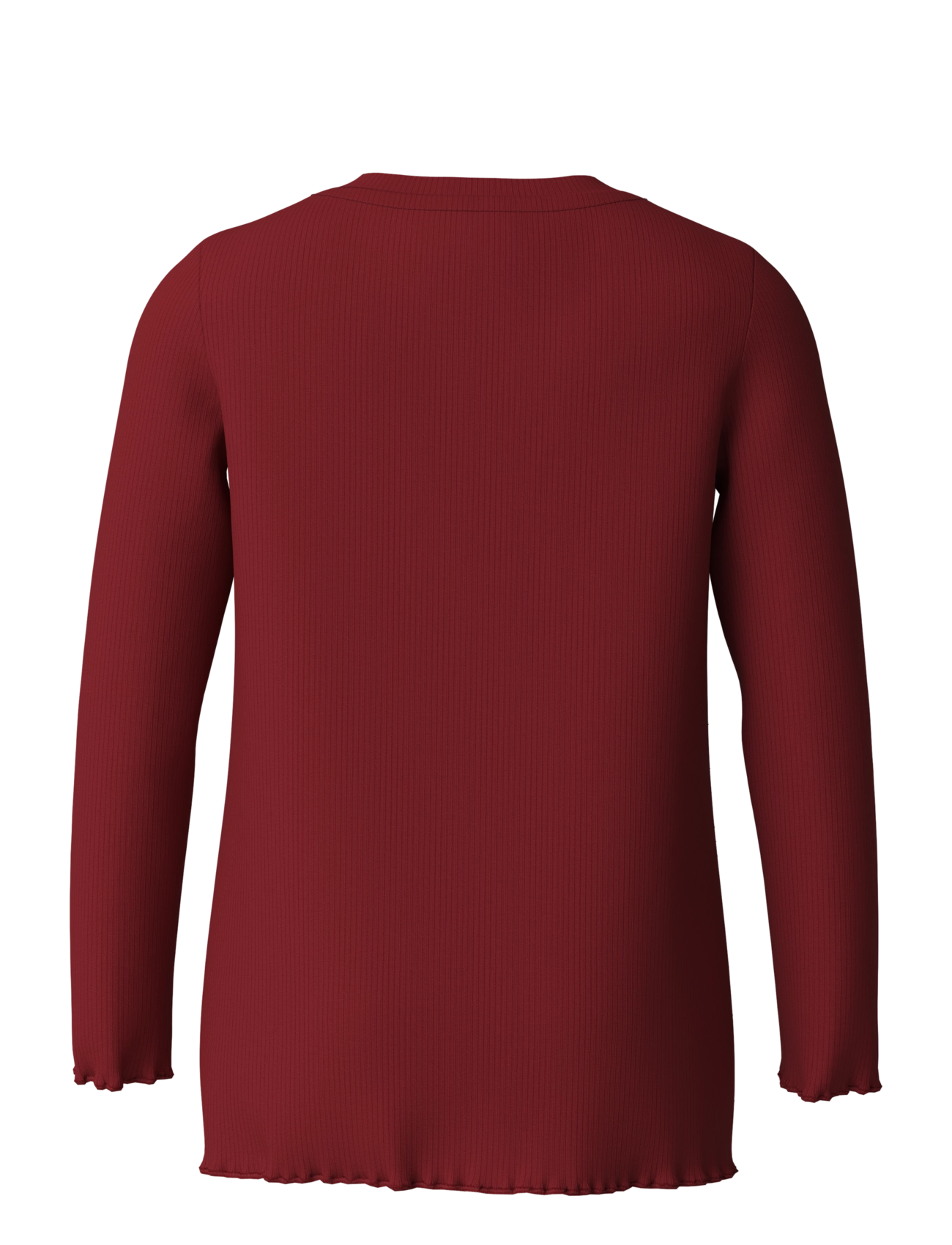 name it - NMFVIVEMMAS LS SLIM TOP - red dahlia - 1