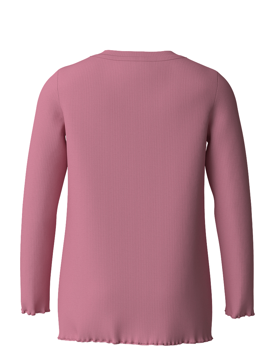 name it - NMFVIVEMMAS LS SLIM TOP - langärmelig - wild rose - 1