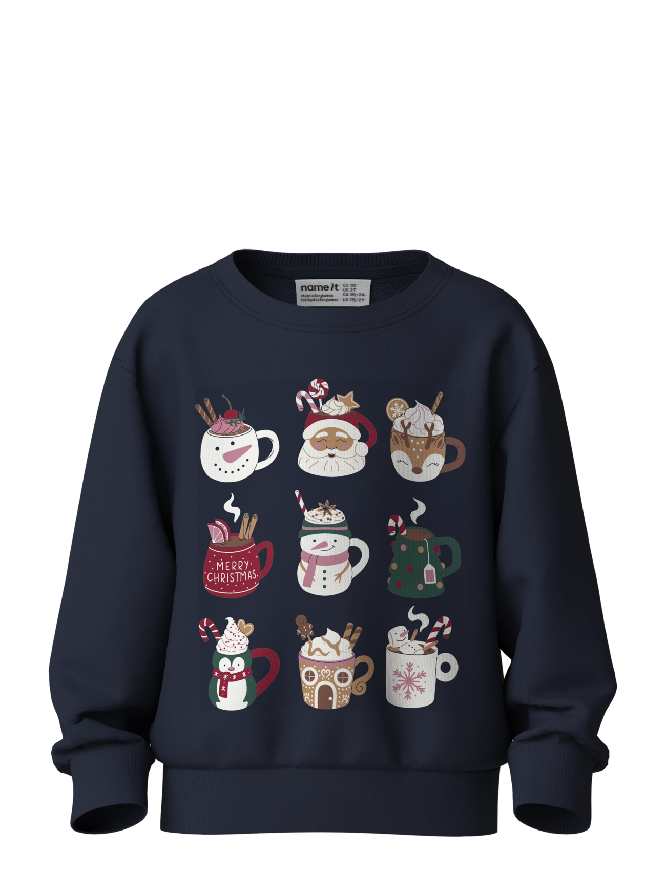 name it NMFVERTRUD LS NREG SWEAT BRU - Sweatshirts - NAVY BLAZER / navy