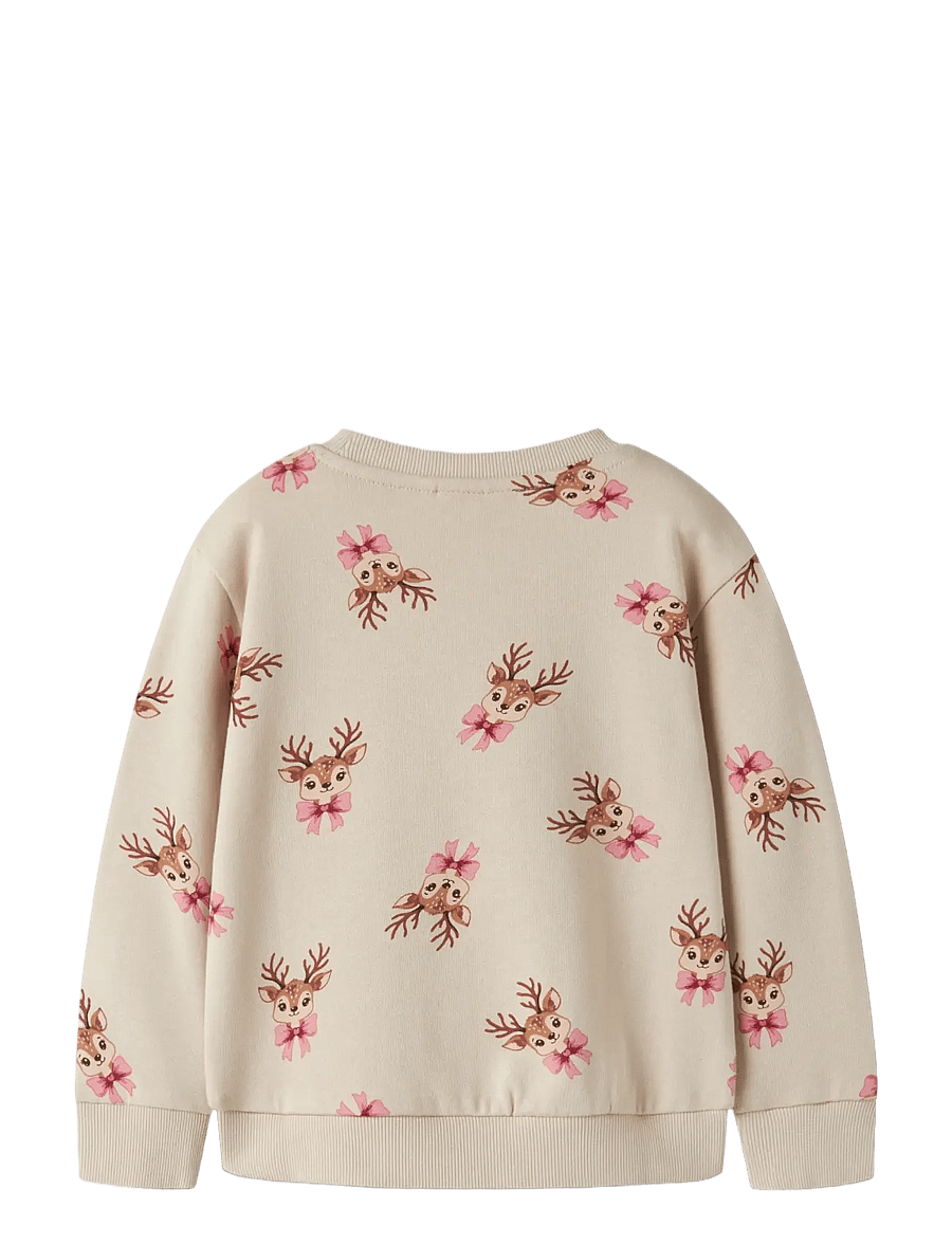 name it - NMFVERTRUD LS NREG SWEAT BRU - sweatshirts - peyote - 1