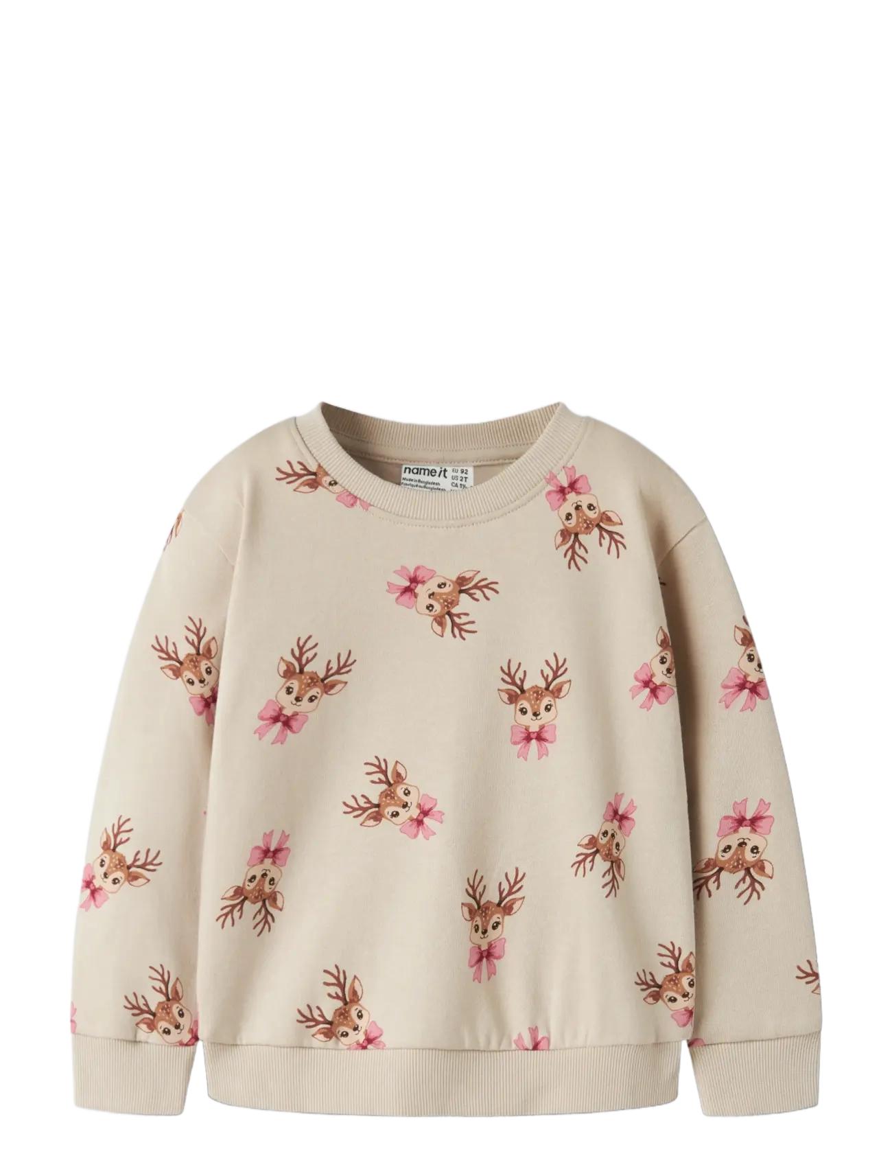 name it - NMFVERTRUD LS NREG SWEAT BRU - peyote - 2