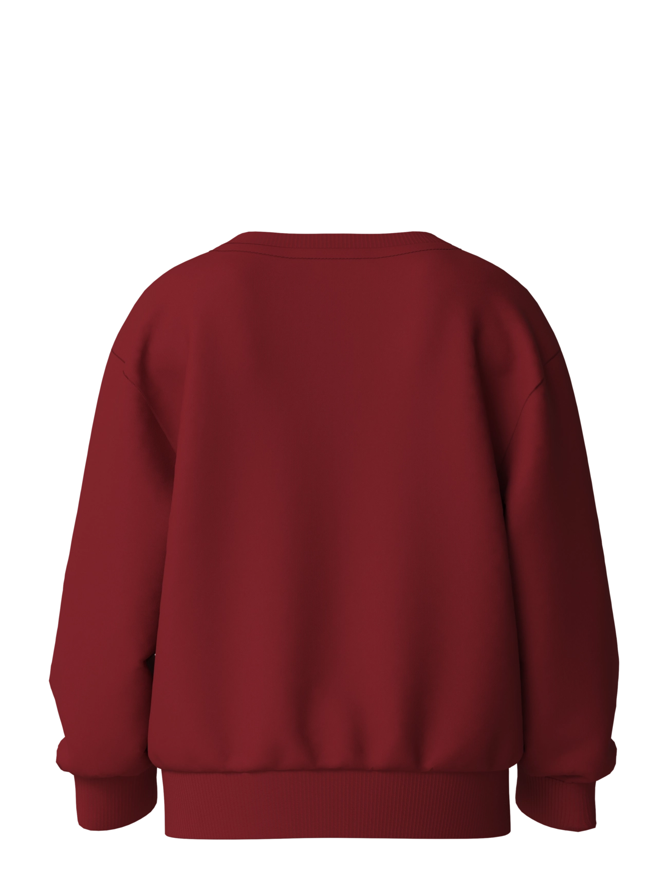 name it - NMFVERTRUD LS NREG SWEAT BRU - red dahlia - 1
