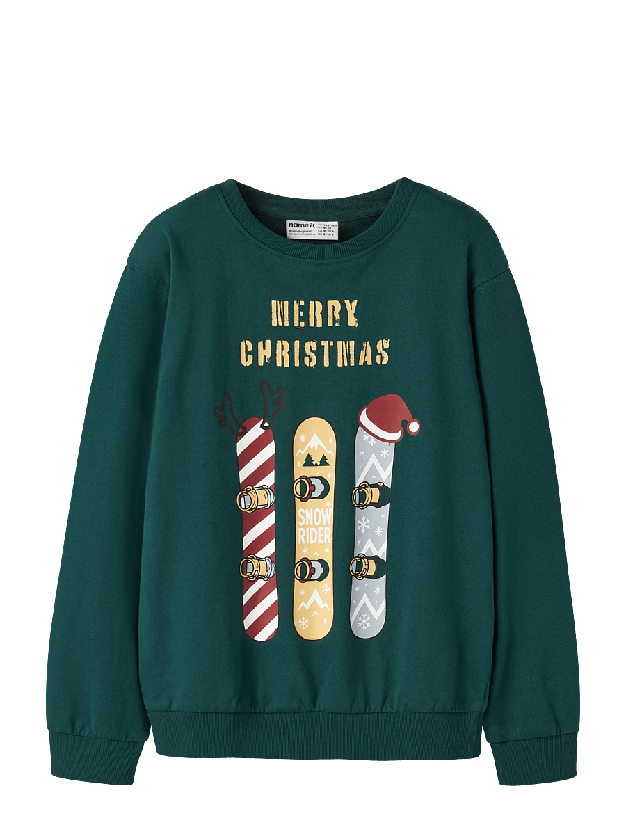 name it - NKMVRALLO LS NREG SWEAT BRU - sweatshirts - botanical garden - 0