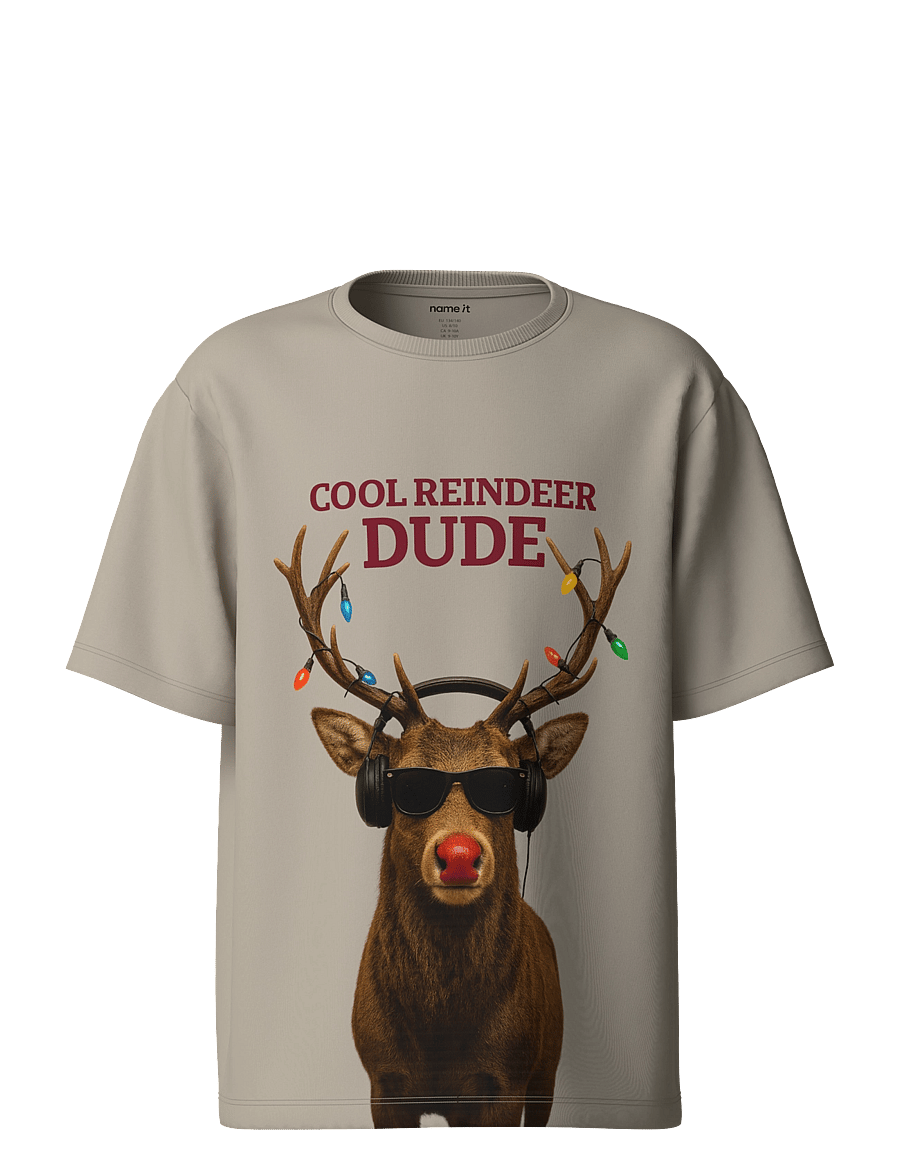 name it - NKMVOSMAS SS NREG TOP - kortærmede t-shirts - island fossil - 0
