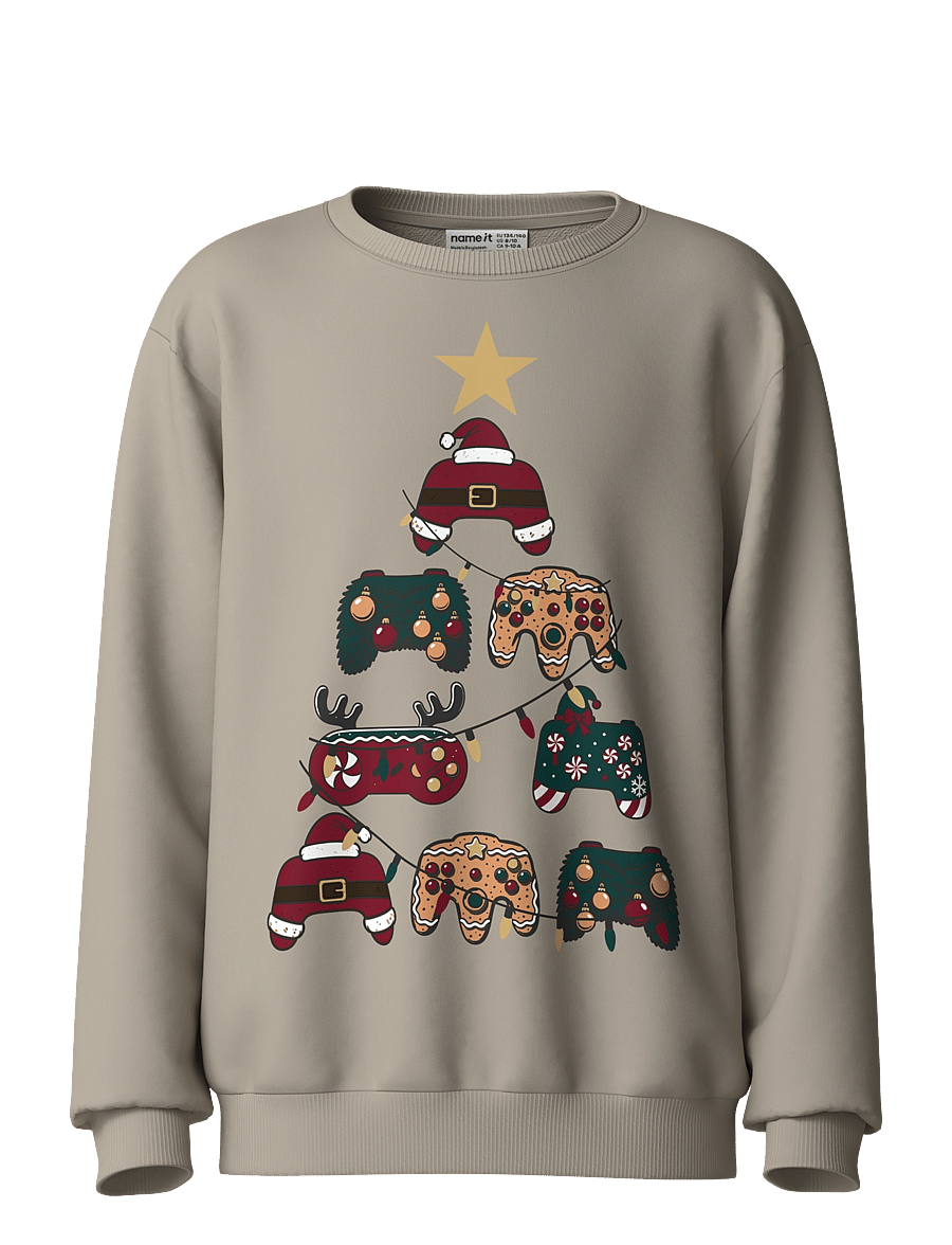 name it - NKMVOLUF LS NREG SWEAT BRU - sweatshirts - island fossil - 0