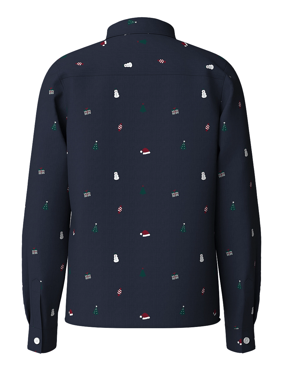 name it - NKMVIGGO LS SHIRT - langärmlige hemden - navy blazer - 1