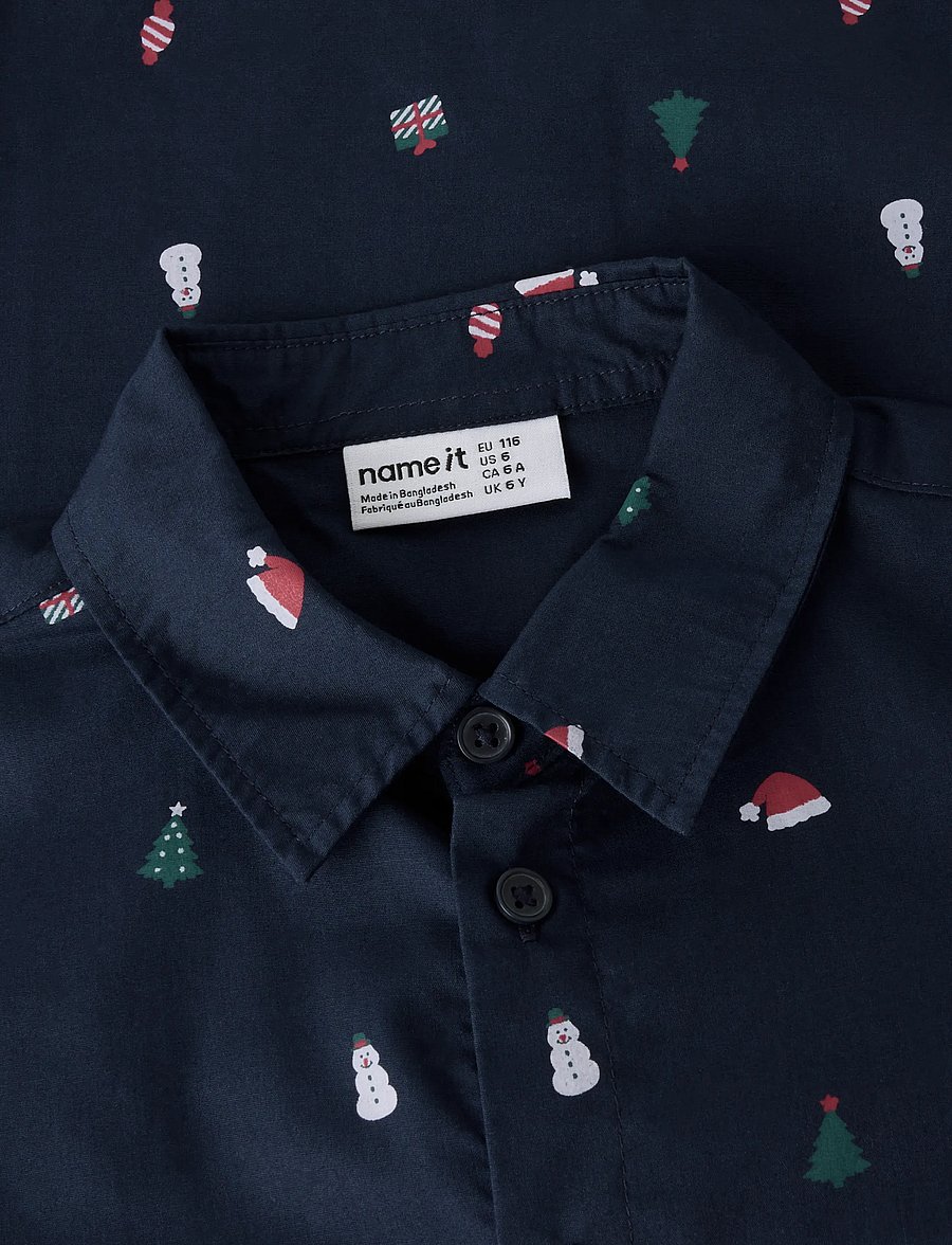 name it - NKMVIGGO LS SHIRT - chemises à manches longues - navy blazer - 2