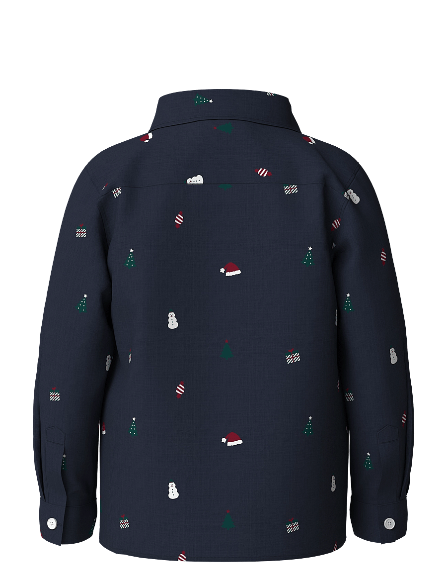 name it - NMMVIGGO LS SHIRT - langärmlige hemden - navy blazer - 1