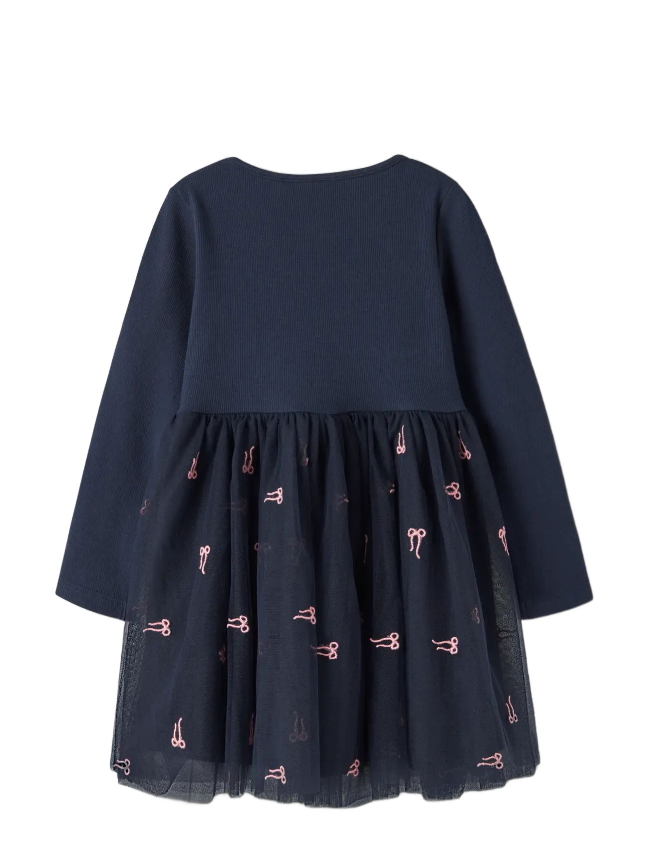 name it - NMFVEROSS LS TULLE DRESS - långärmade babyklänningar - navy blazer - 1