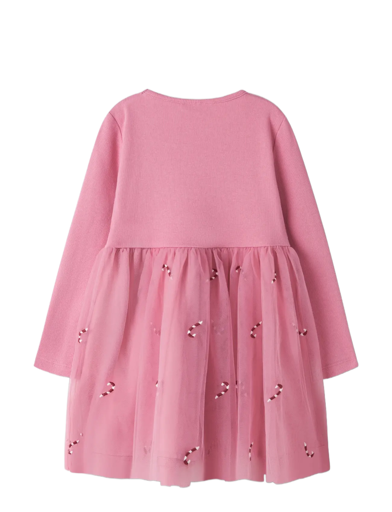 name it - NMFVEROSS LS TULLE DRESS - langærmede babykjoler - wild rose - 1