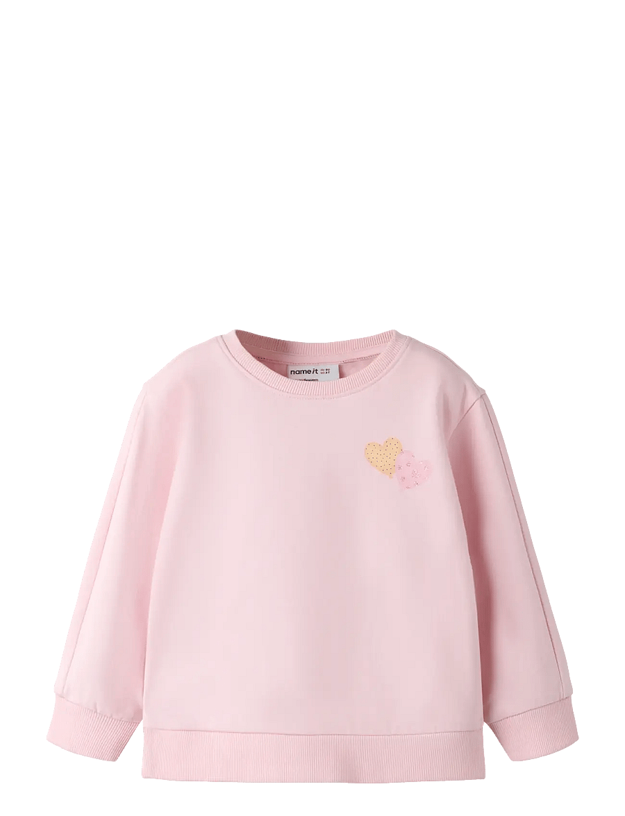 name it - NMFDENILA LS NREG SWE BRU - sweatshirts - parfait pink - 1