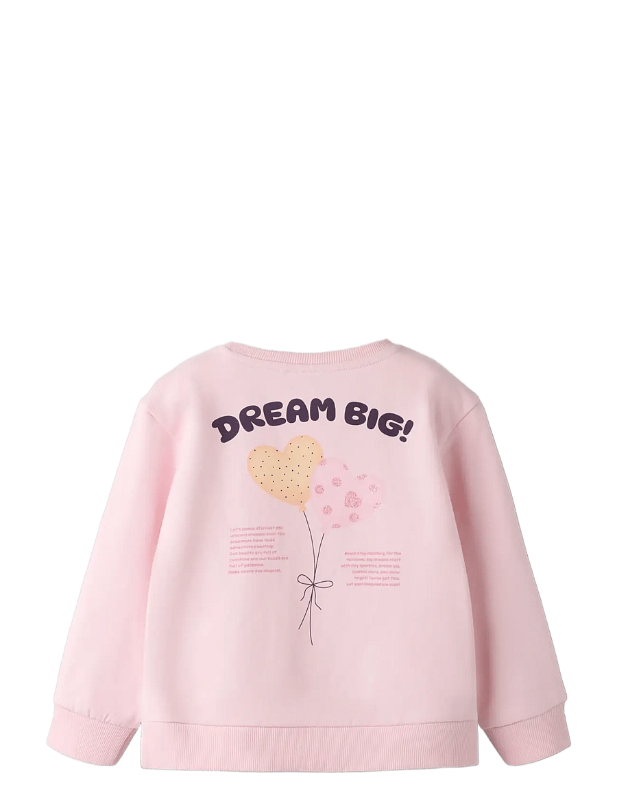 name it - NMFDENILA LS NREG SWE BRU - sweatshirts - parfait pink - 2