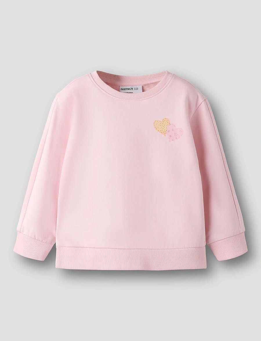 name it - NMFDENILA LS NREG SWE BRU - sweatshirts - parfait pink - 0
