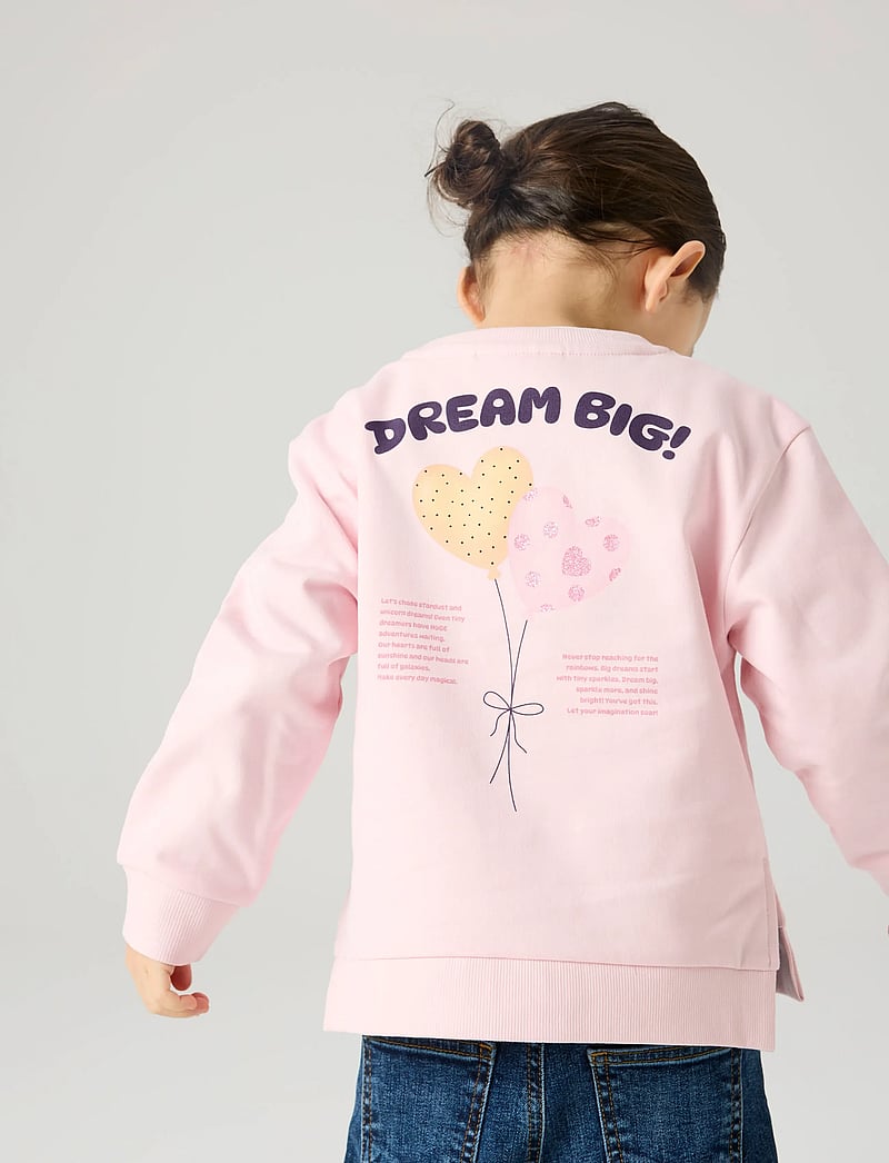 name it - NMFDENILA LS NREG SWE BRU - sweatshirts - parfait pink - 3