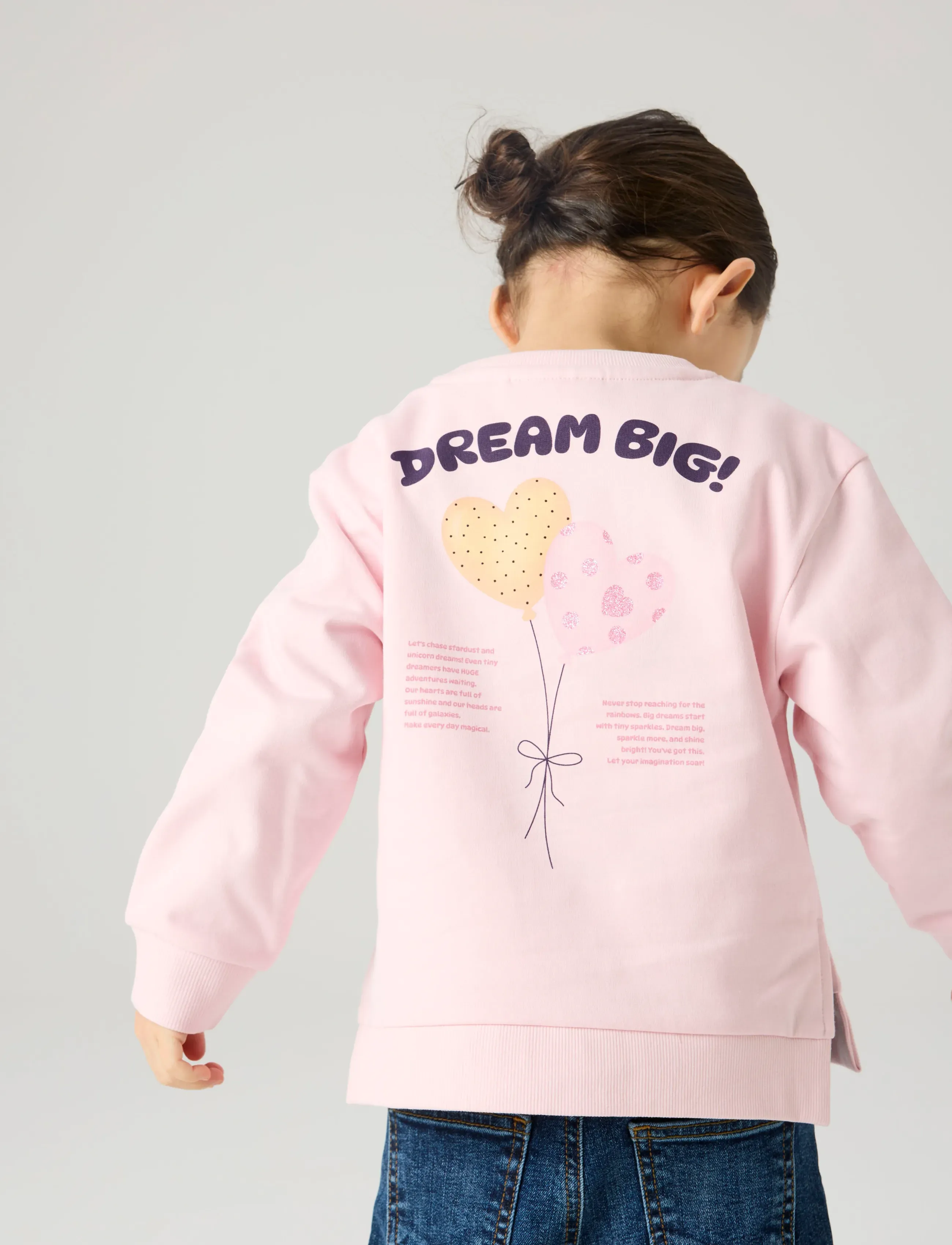 name it - NMFDENILA LS NREG SWE BRU - sweatshirts - parfait pink - 3