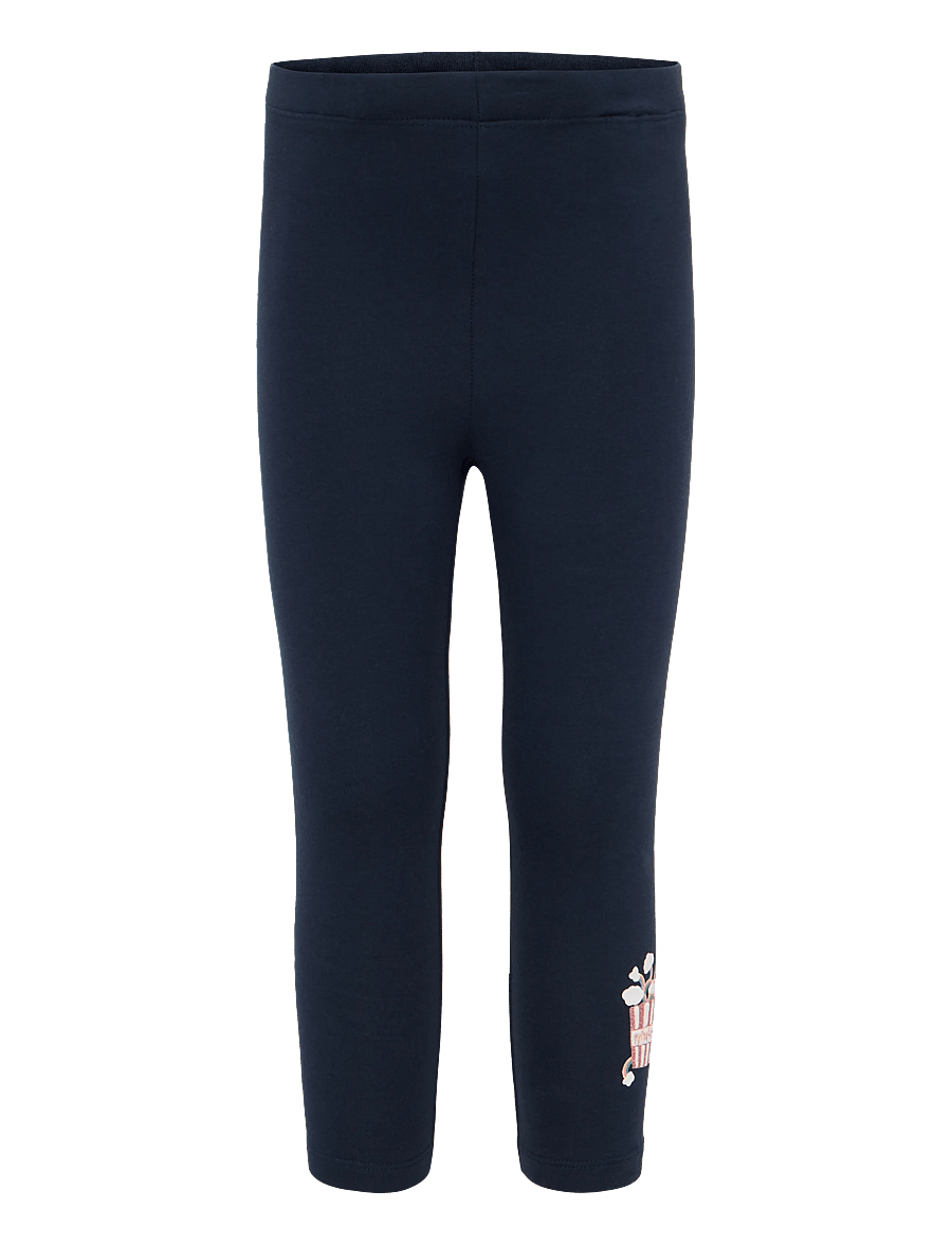name it - NMFDITTIE SWE LEGGING BRU - leggings - navy blazer - 0