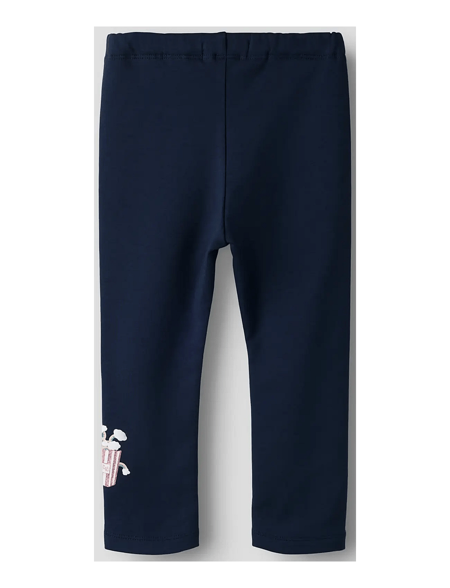 name it - NMFDITTIE SWE LEGGING BRU - leggings - navy blazer - 1