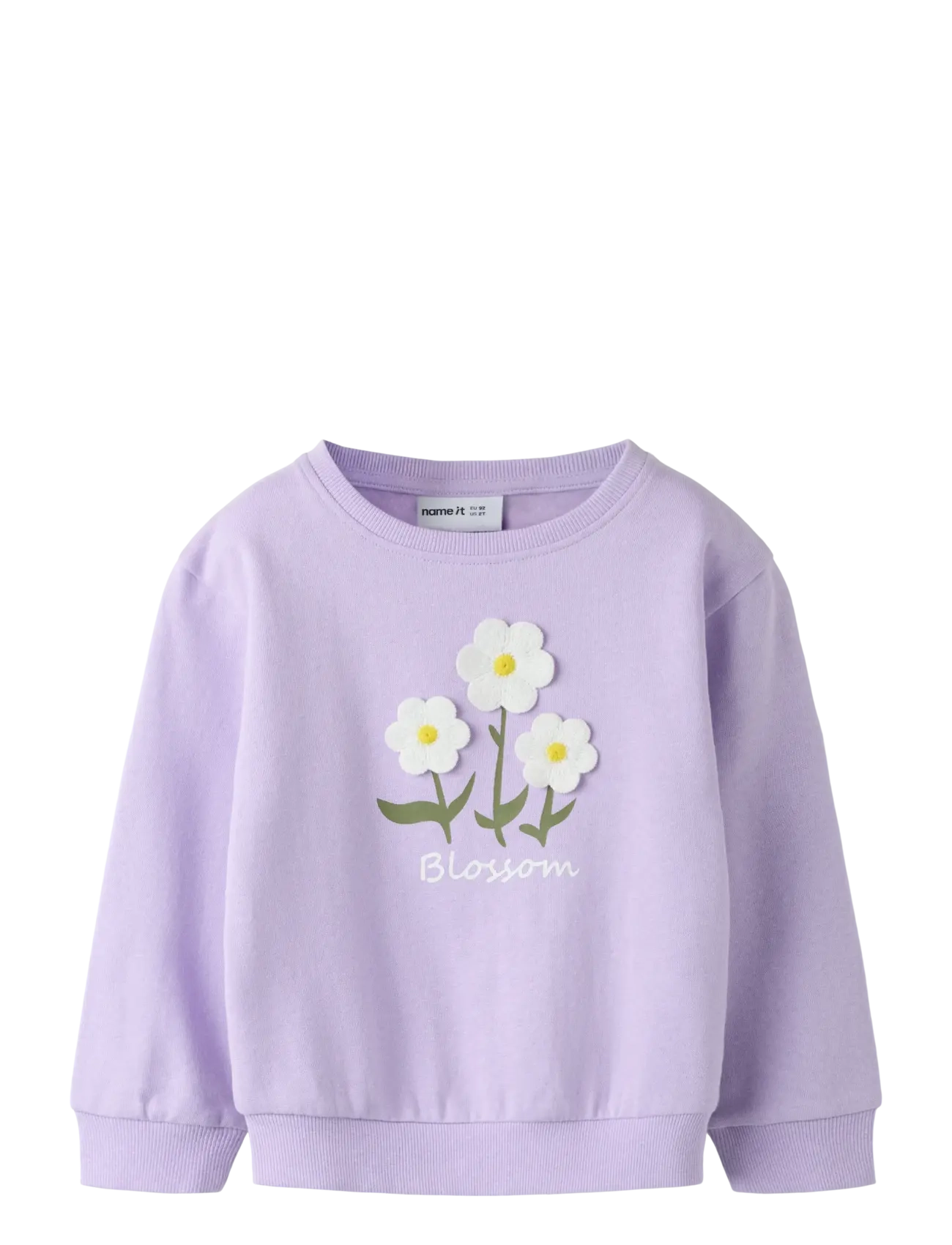 name it NMFDANIEA LS NREG SWE BRU - Kids 98-134 - LAVENDULA / purple