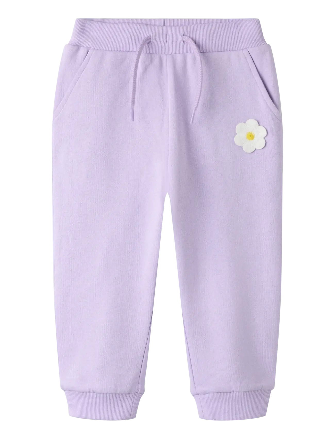 name it NMFDANIEA NREG SWE PANT BRU - Kids 98-134 - LAVENDULA / purple