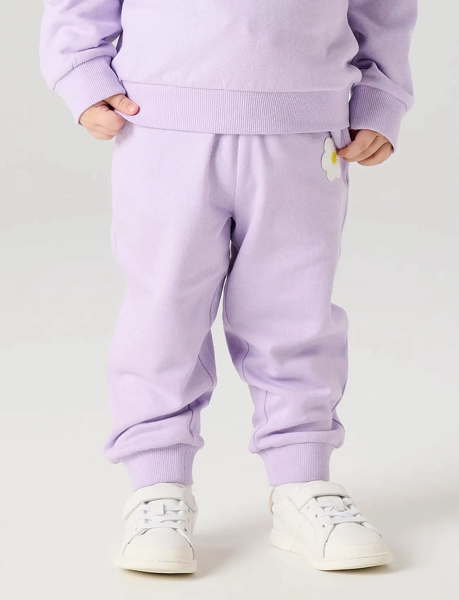 name it - NMFDANIEA NREG SWE PANT BRU - dressipüksid - lavendula - 4