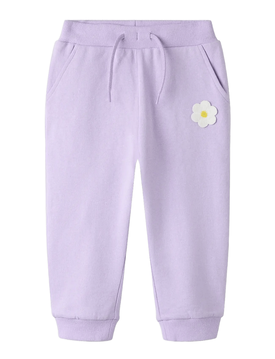 name it - NMFDANIEA NREG SWE PANT BRU - dressipüksid - lavendula - 2
