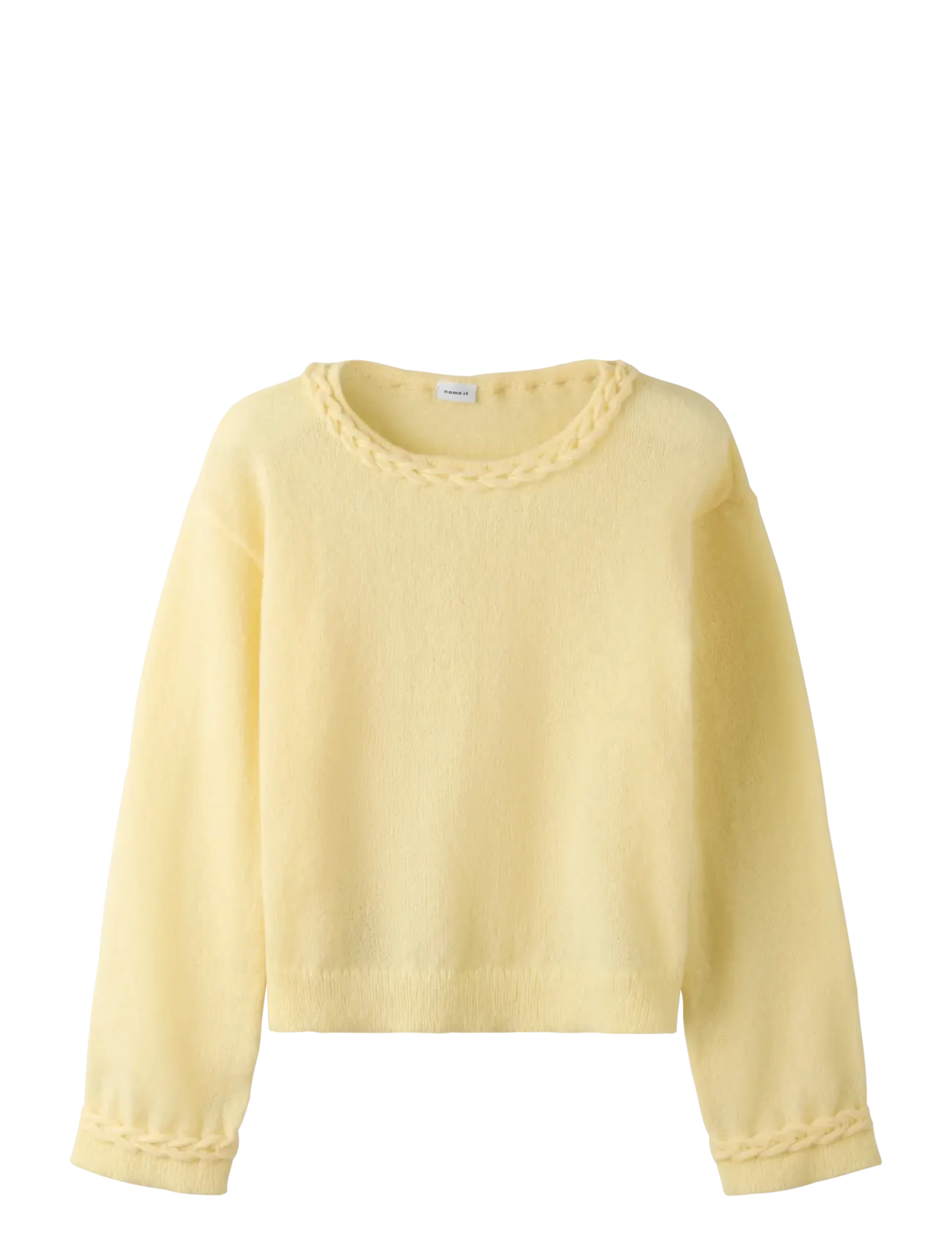 name it NKFDALLISY LS KNIT - Overdele - DOUBLE CREAM / yellow