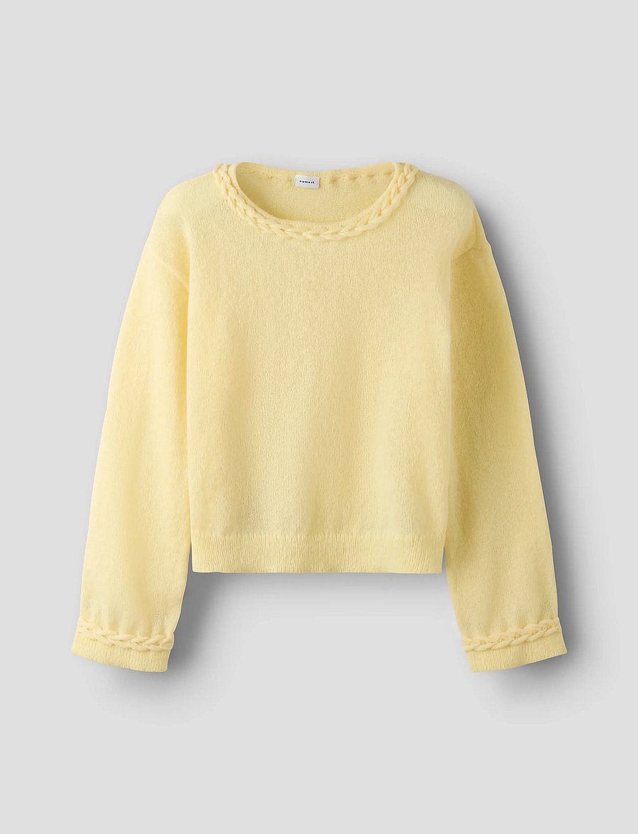 name it - NKFDALLISY LS KNIT - džemprid - double cream - 0