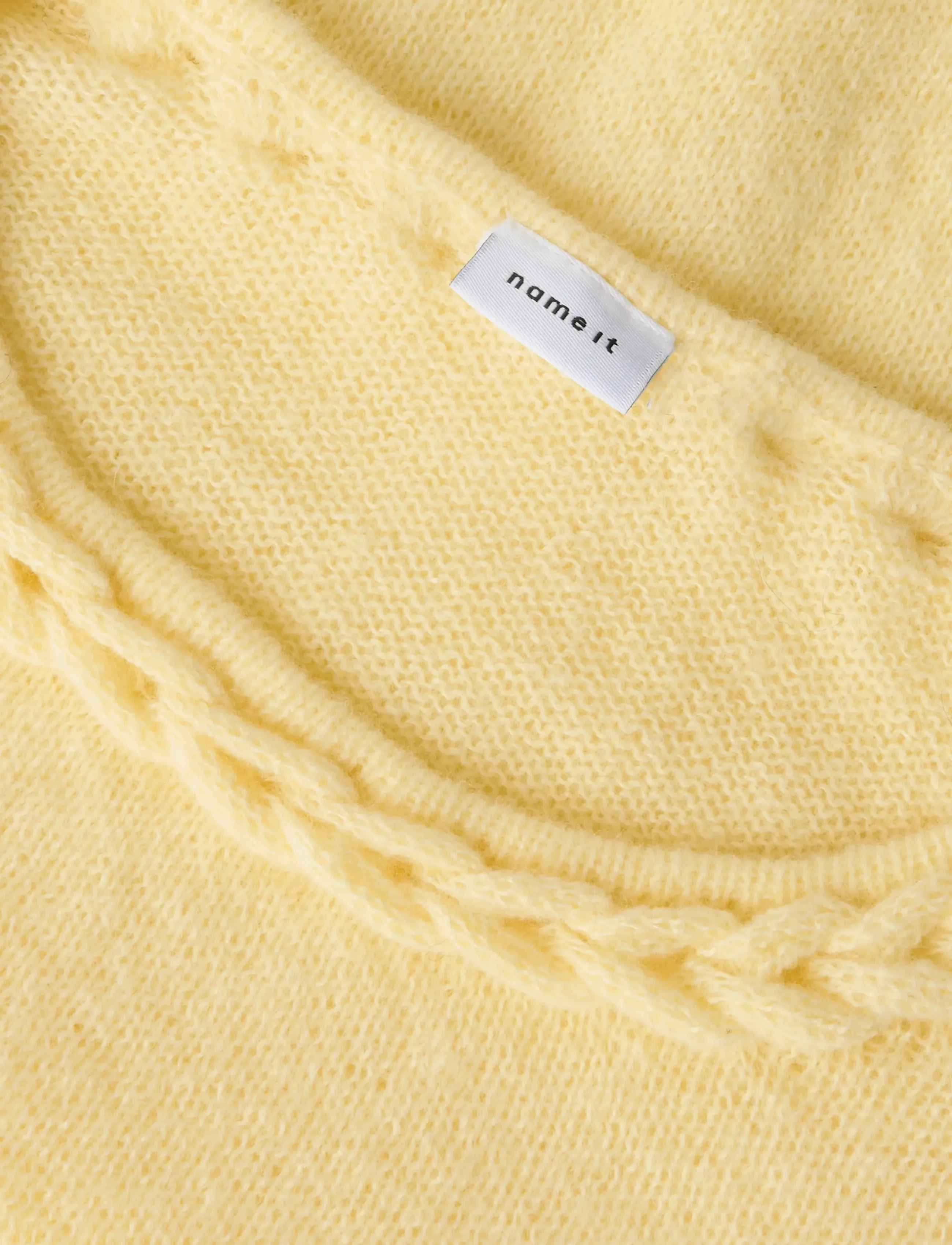 name it - NKFDALLISY LS KNIT - tröjor - double cream - 3