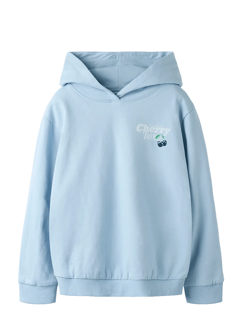 name it - NKFDILINA LS NREG SWE WH BRU - sweatshirts - cashmere blue - 0