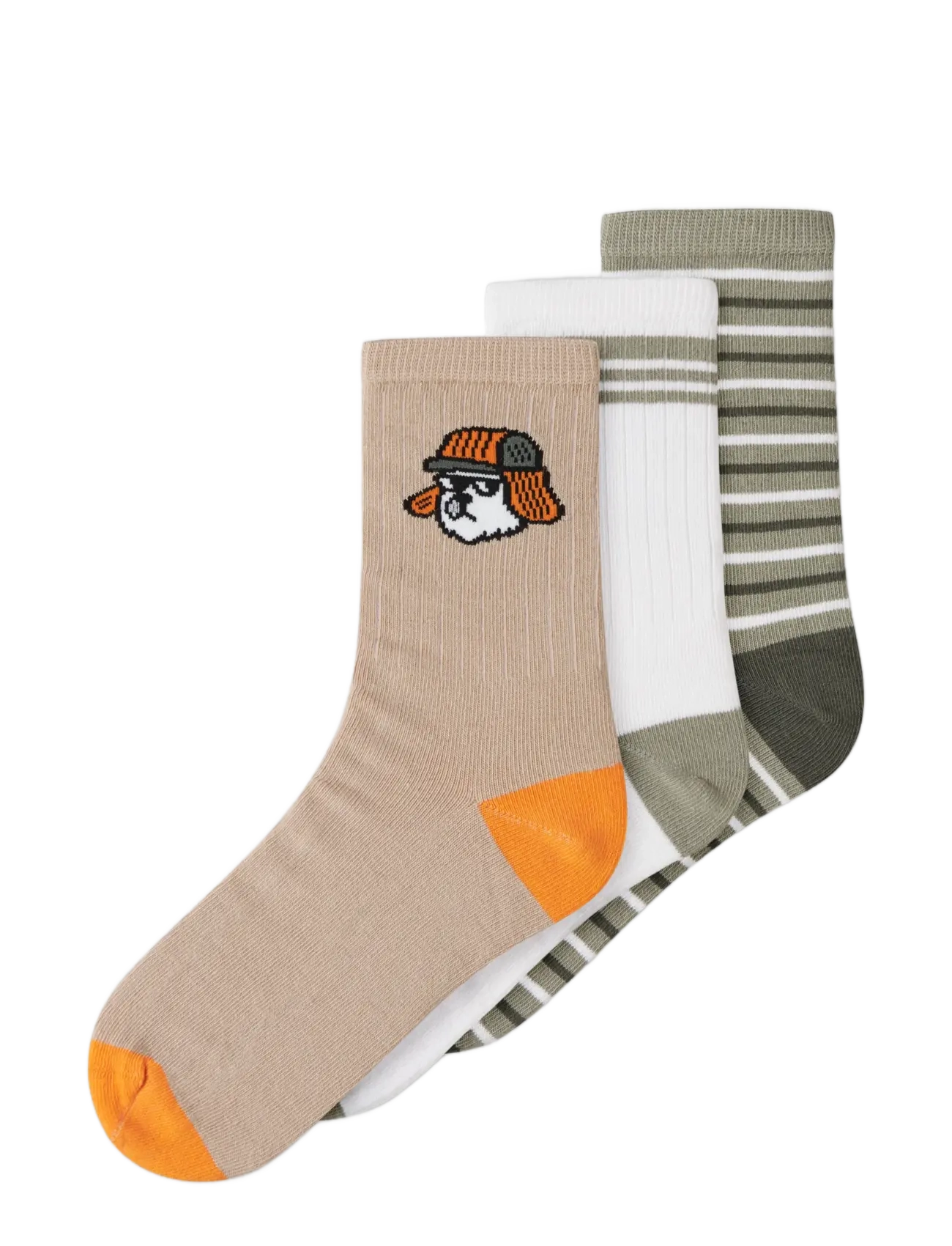 name it - NKMOSON 3P SOCK - strømper - cloud dancer - 3