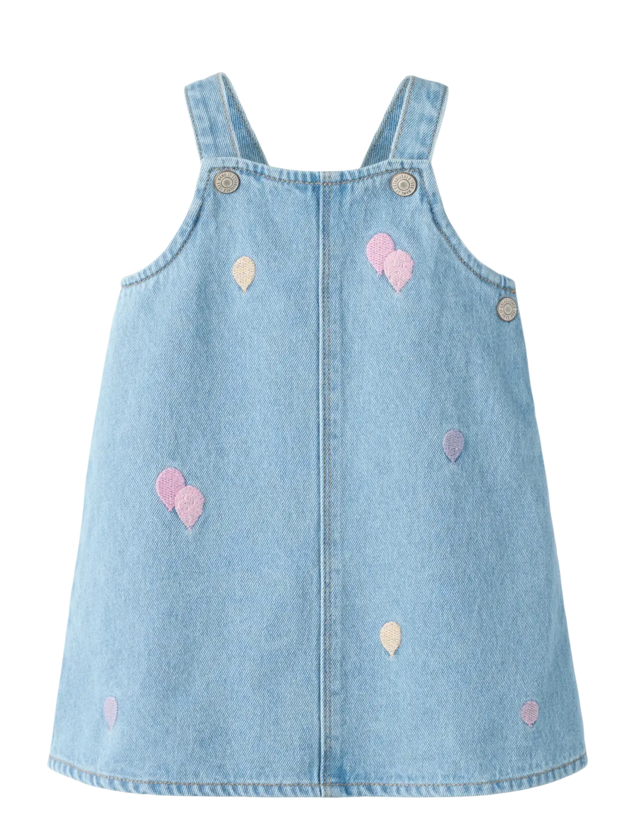 name it NBFSILLA DNM BIB SKIRT 4999-ZA - 4 for 3 - MEDIUM BLUE DENIM / blue