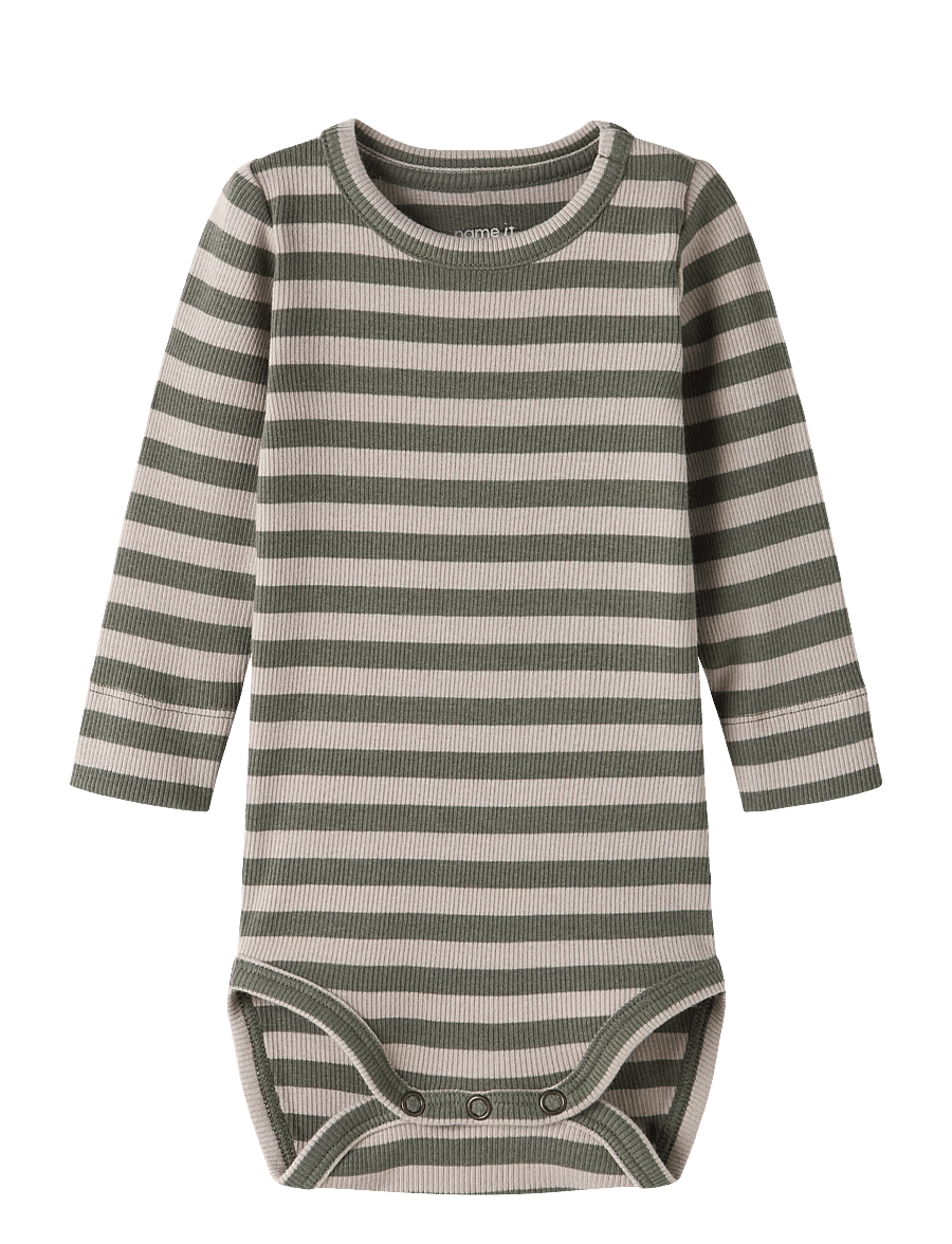 name it - NBNBANIO LS BODY NOOS - ilgomis rankovėmis - dusty olive - 0