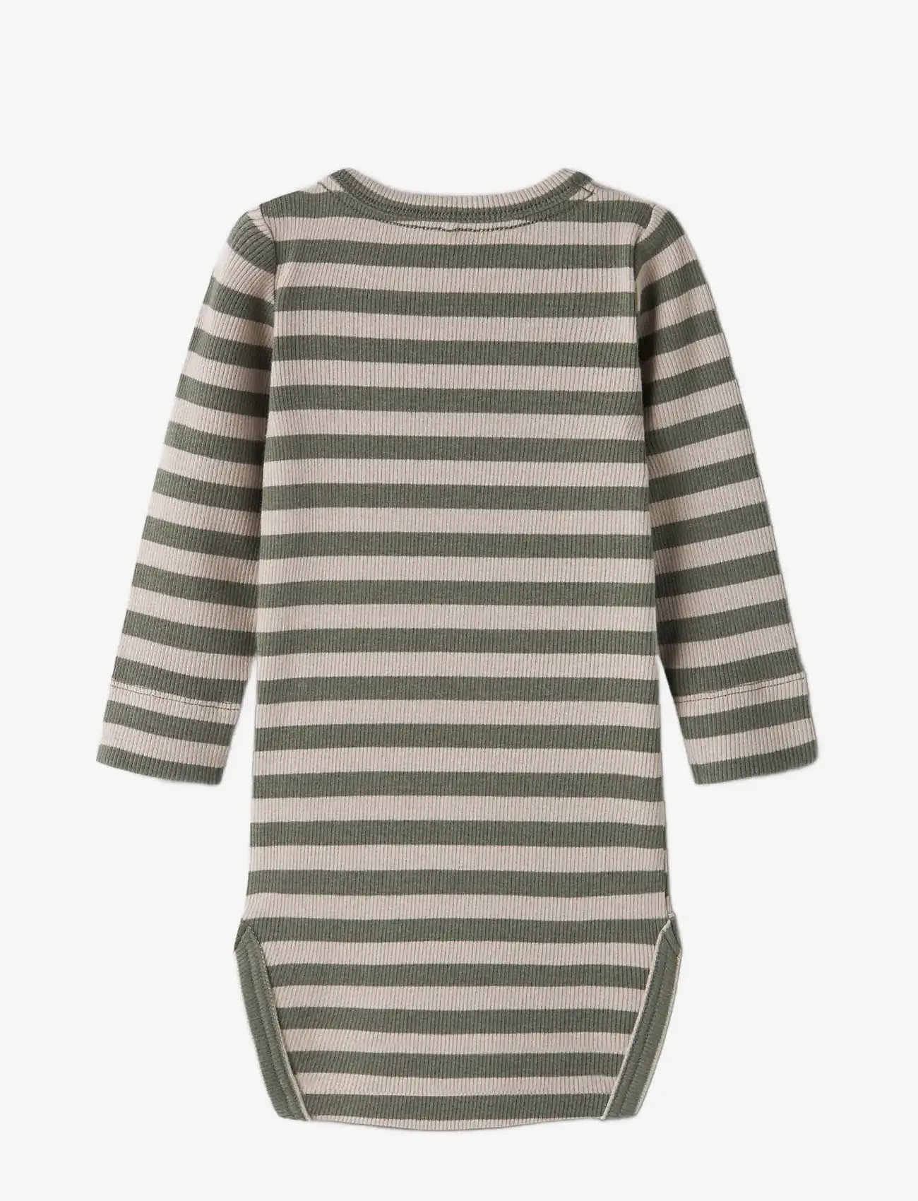 name it - NBNBANIO LS BODY NOOS - langærmede heldragter - dusty olive - 1