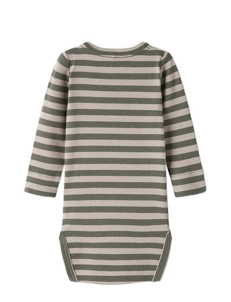 name it - NBNBANIO LS BODY NOOS - langærmede heldragter - dusty olive - 1