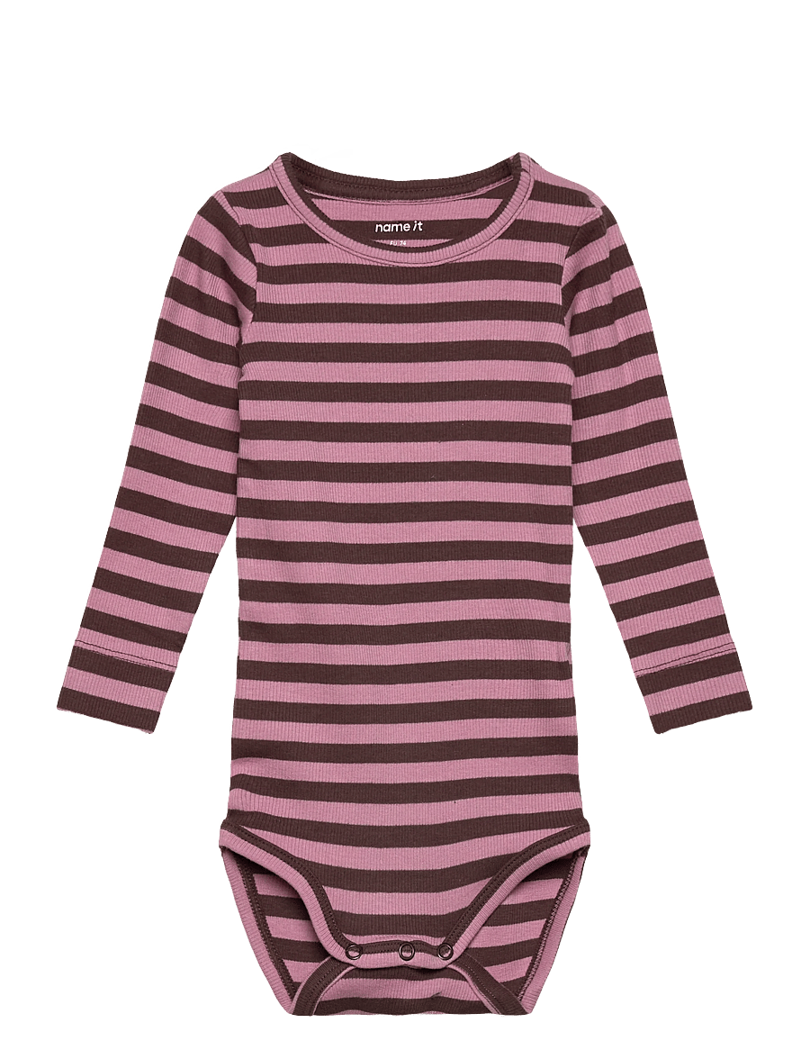 name it - NBNBANIO LS BODY NOOS - met lange mouwen - french roast - 0