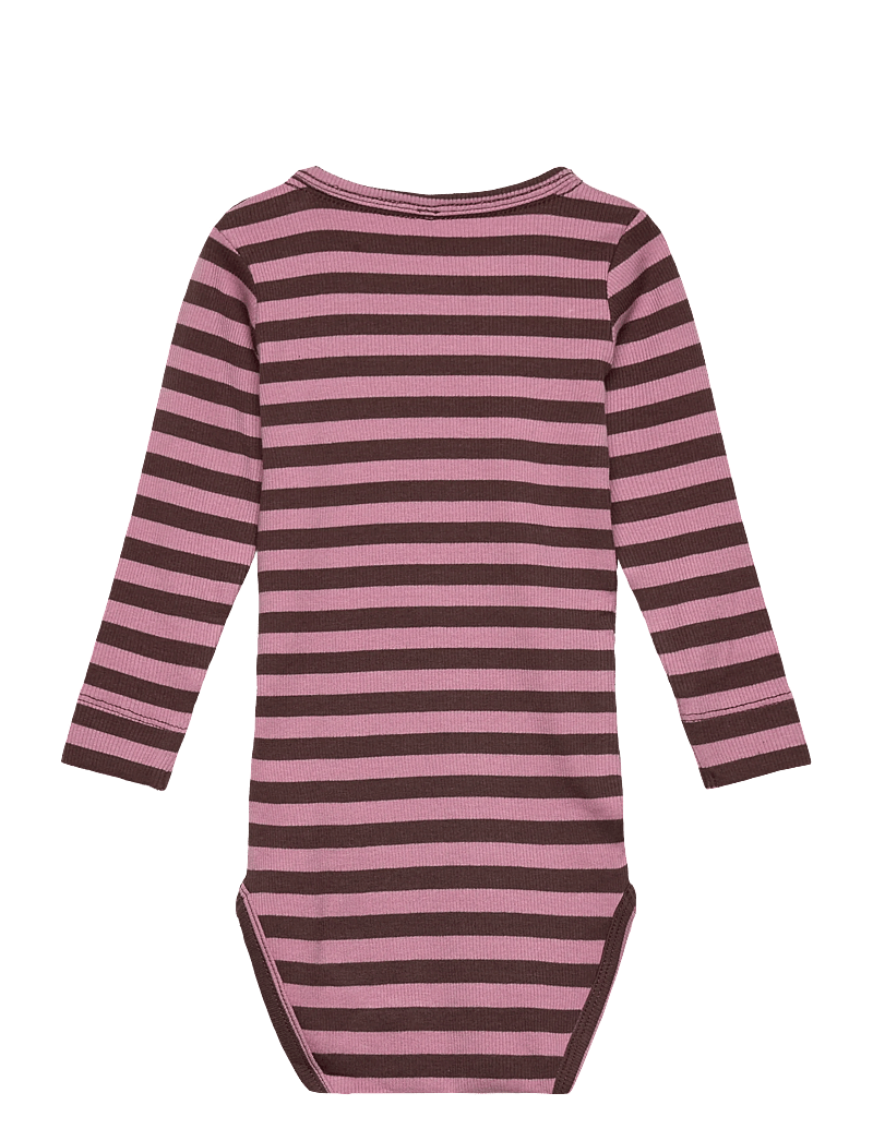 name it - NBNBANIO LS BODY NOOS - langærmede heldragter - french roast - 1